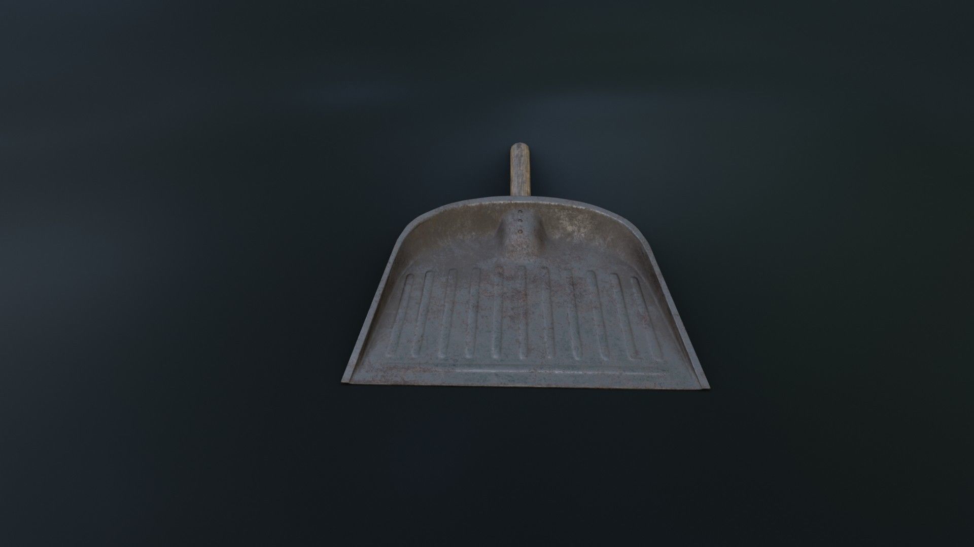 Old Dirty Dustpan Low-poly 3D model_2