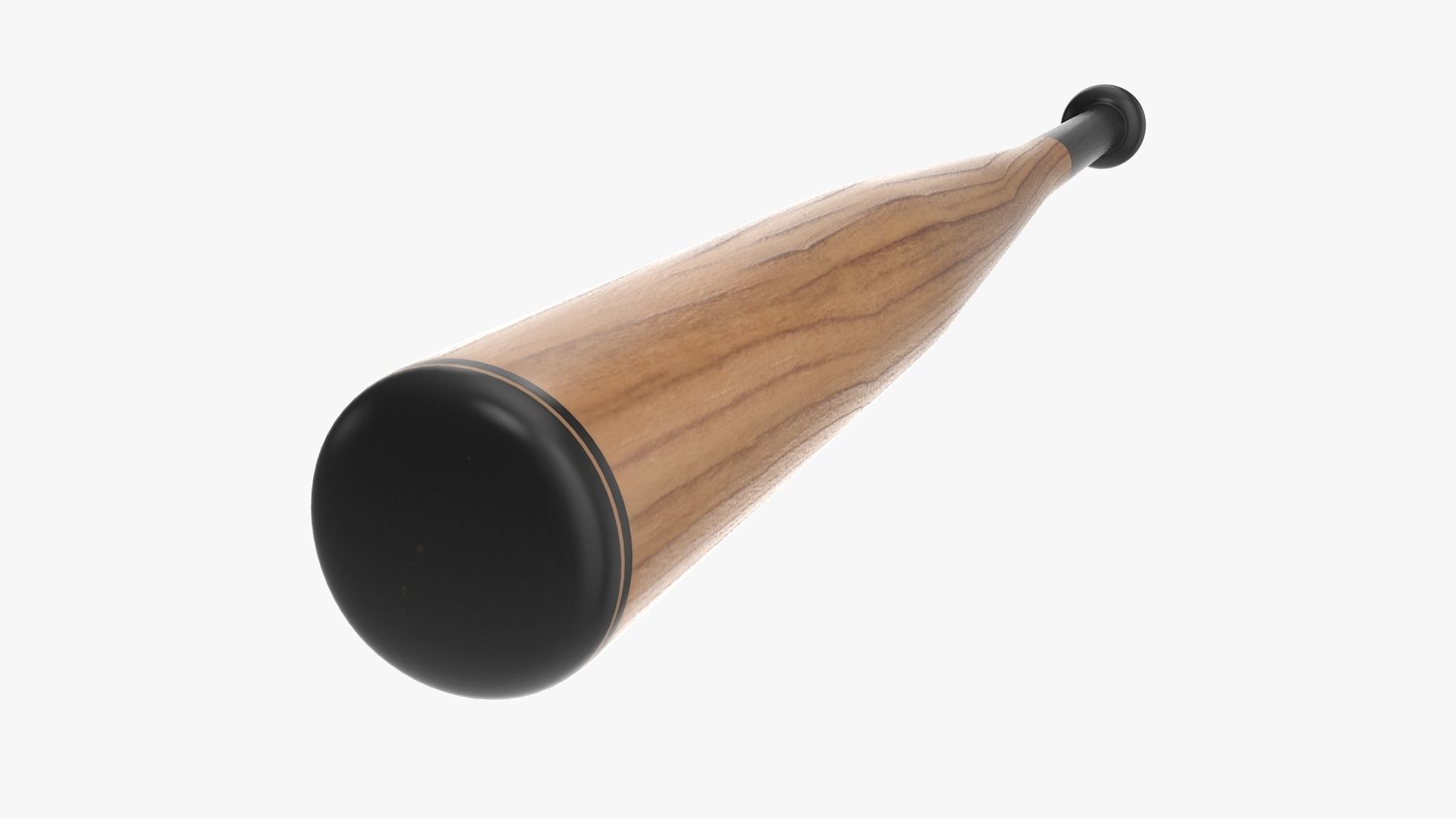 Baseball Bat Low-poly 3D model_5