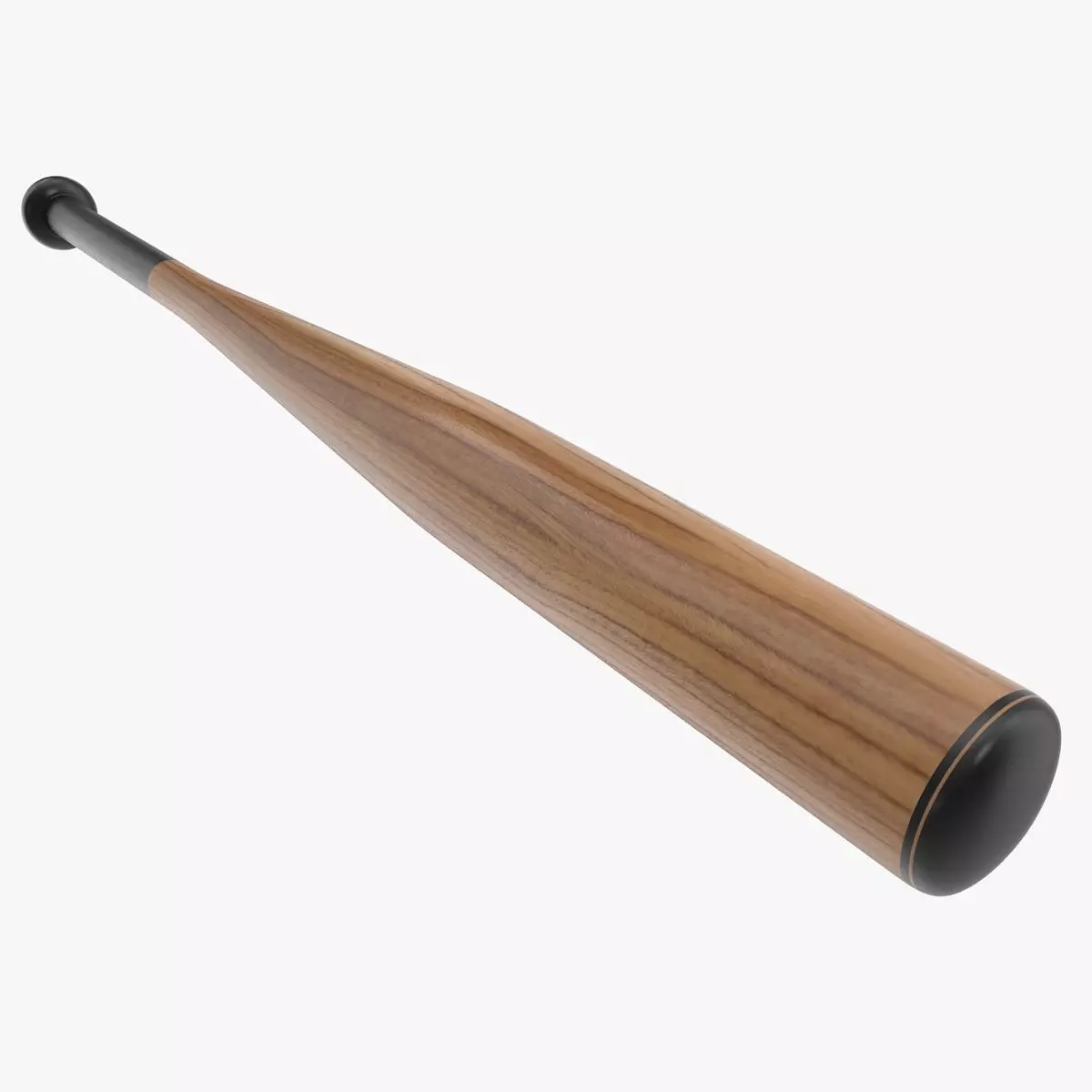 Baseball Bat Low-poly 3D model_0