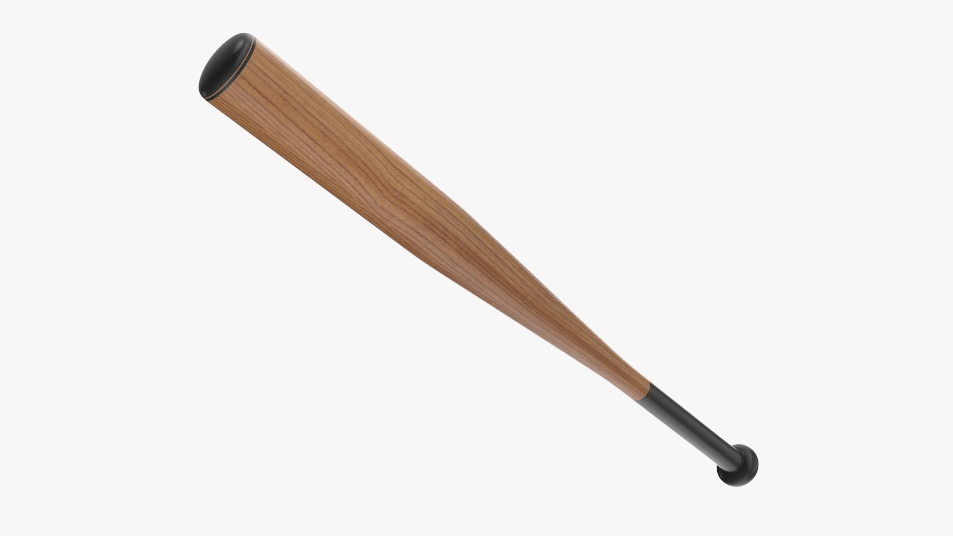 Baseball Bat Low-poly 3D model_6