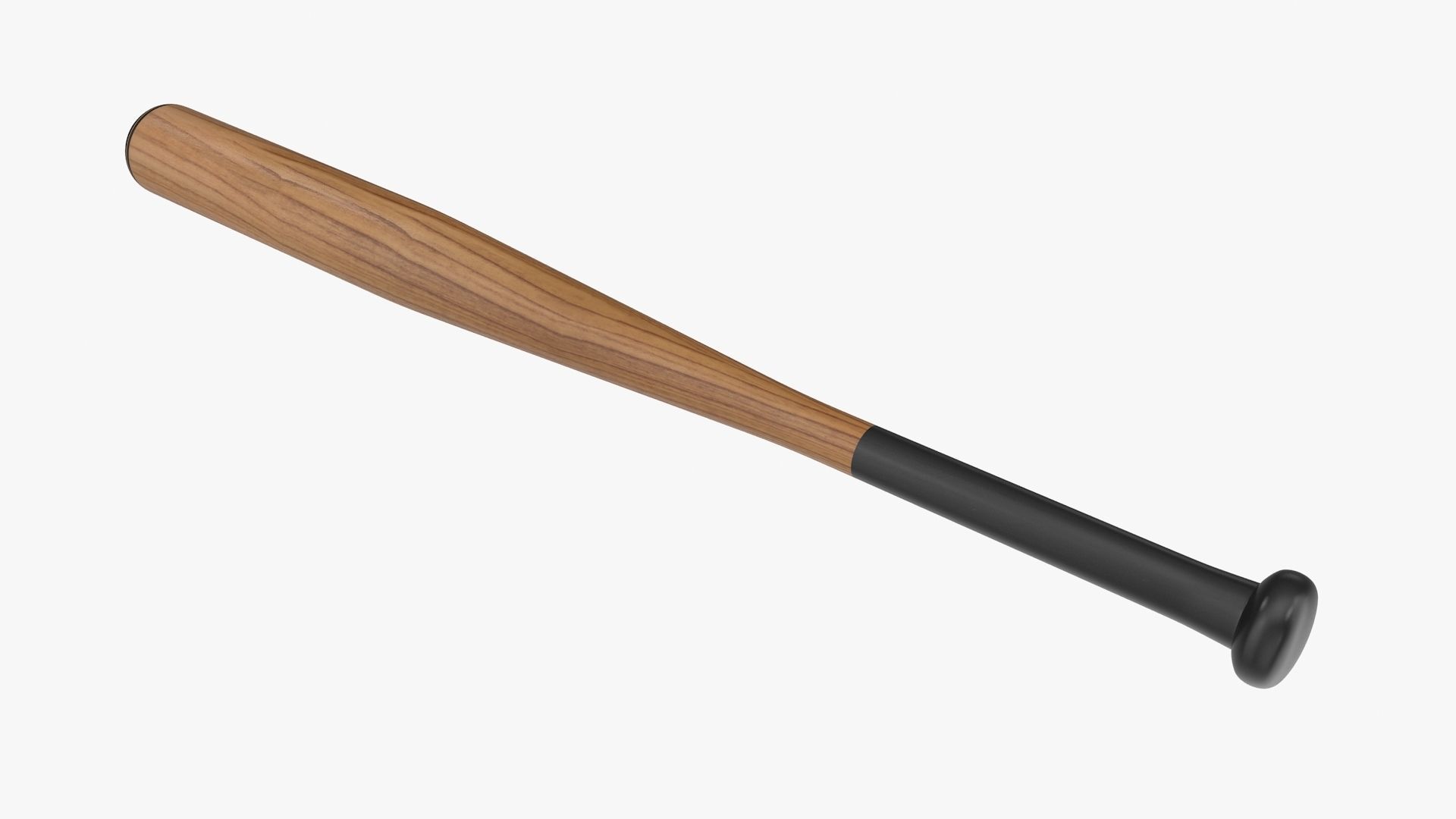 Baseball Bat Low-poly 3D model_4