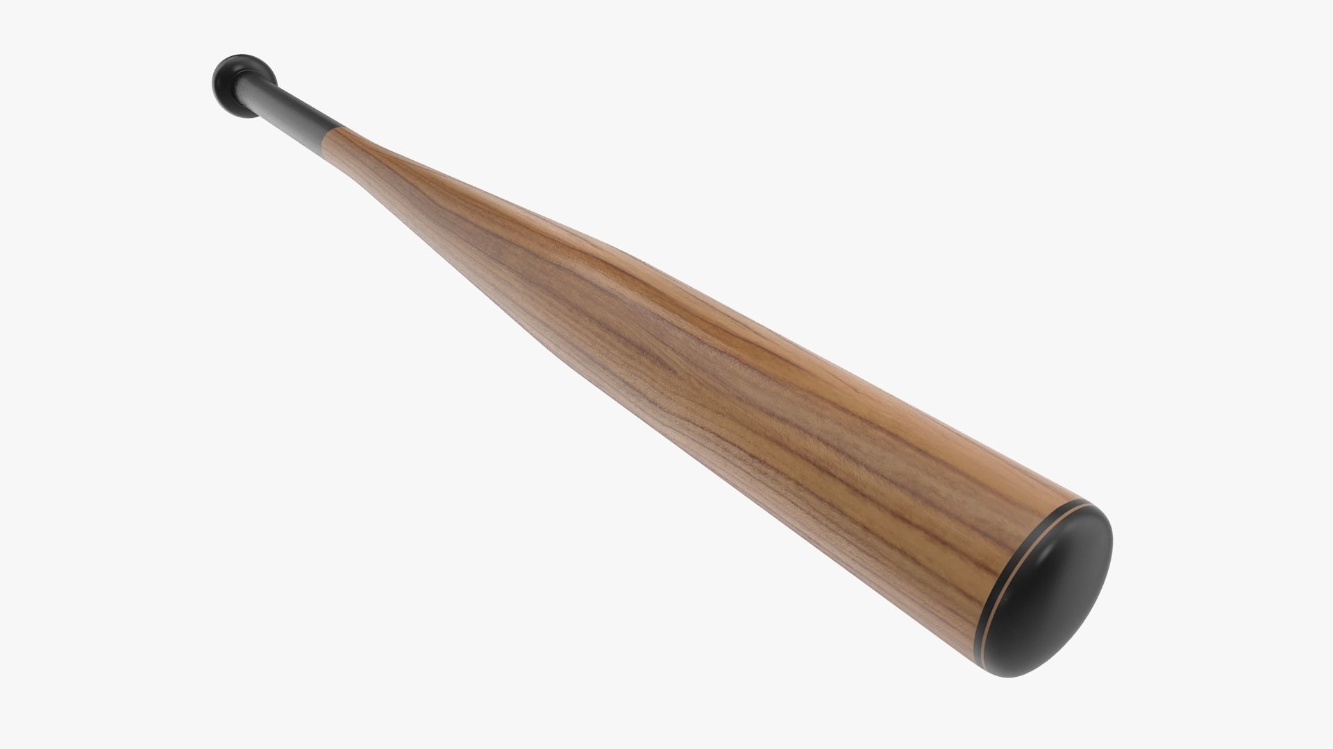Baseball Bat Low-poly 3D model_1