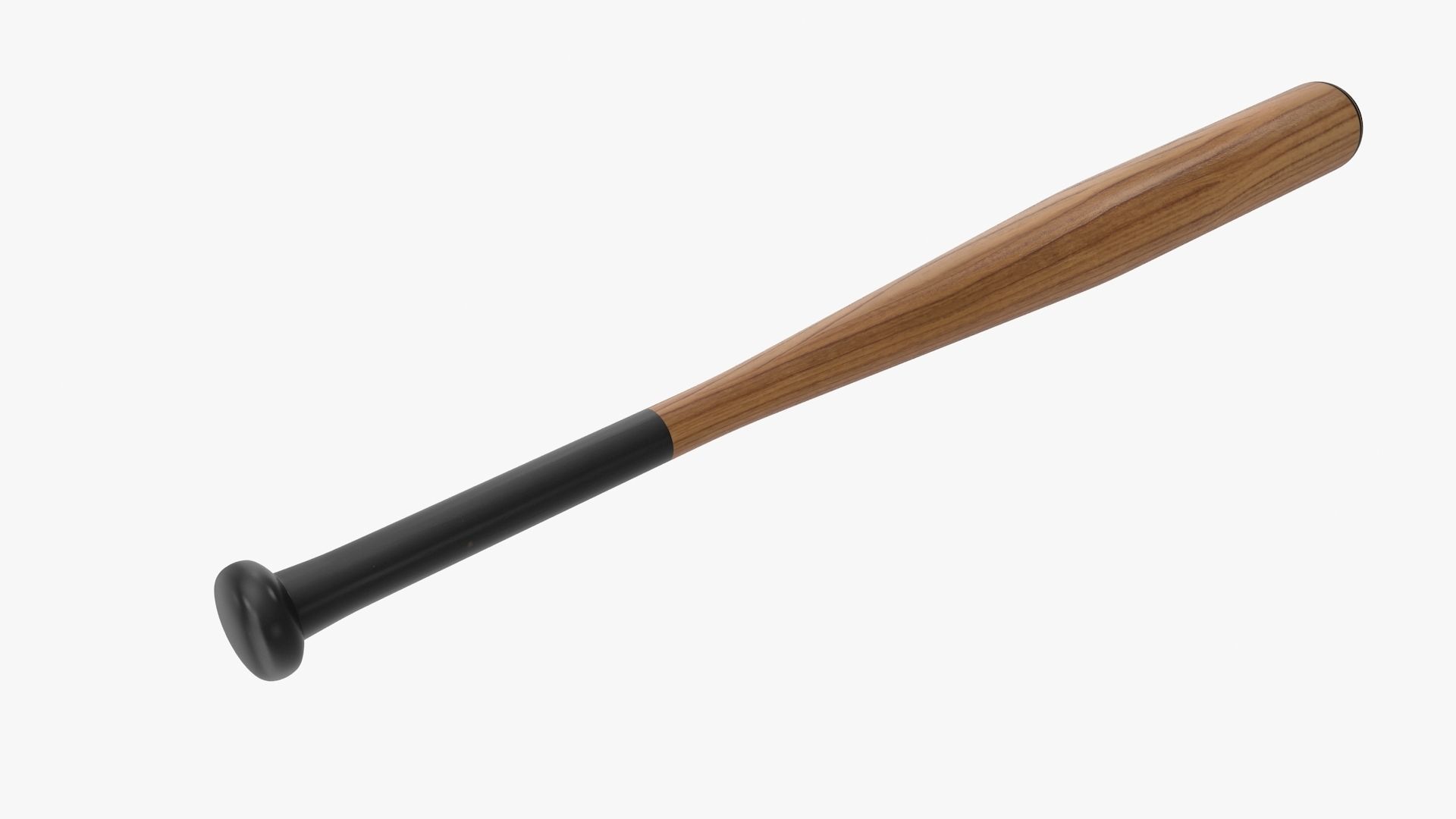 Baseball Bat Low-poly 3D model_3