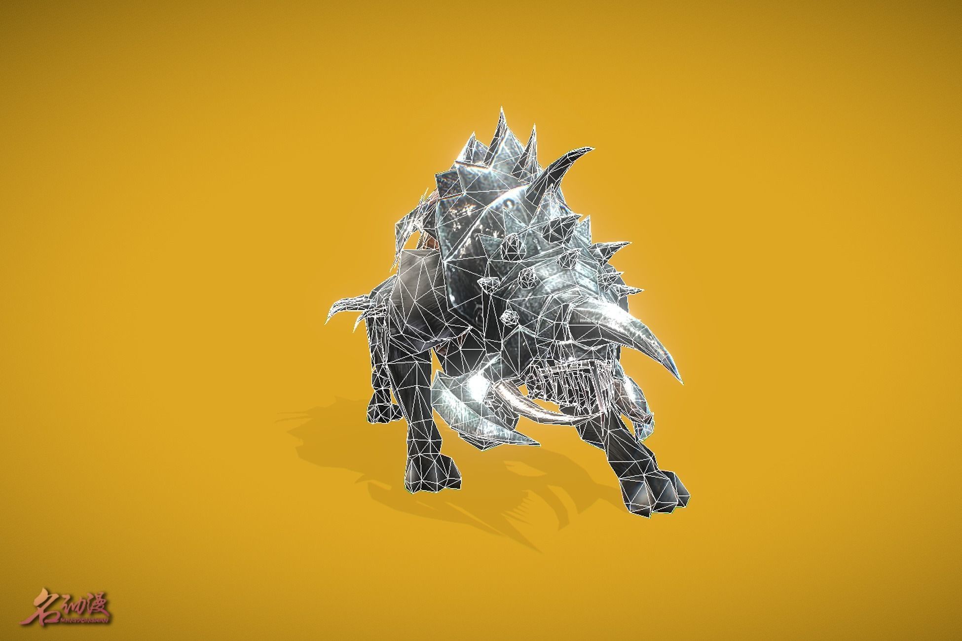 RPG Hyena 5 Low-poly 3D model_5