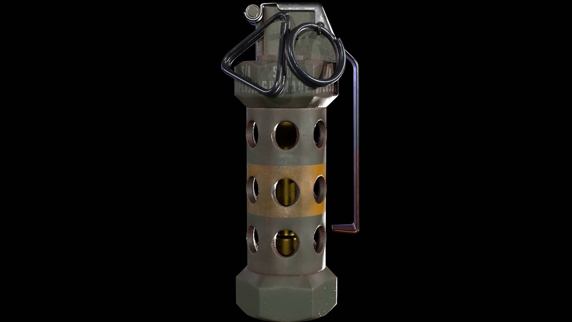M42 Flashbang Low-poly 3D model_2