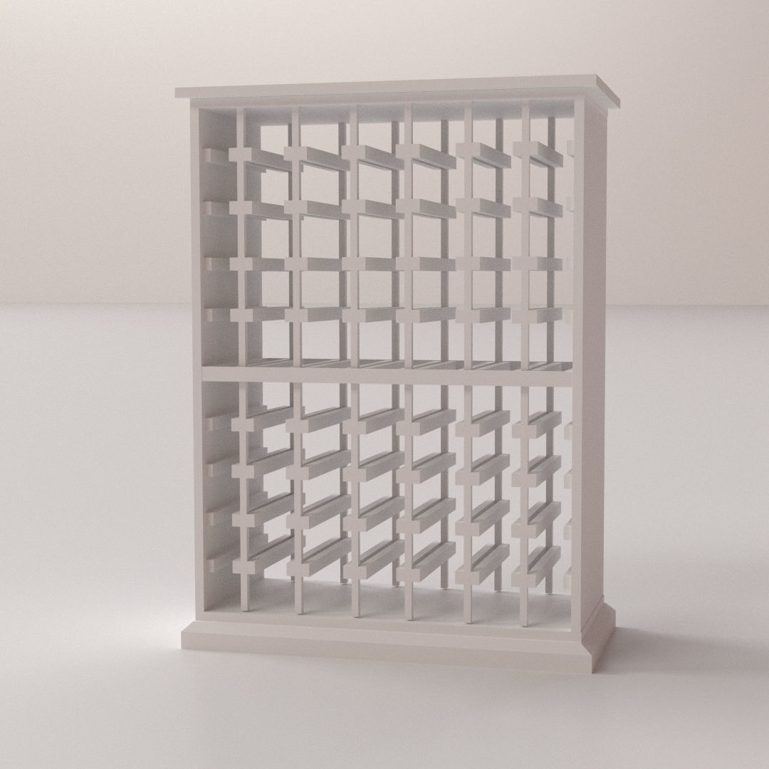 Wine Rack 3D model_3