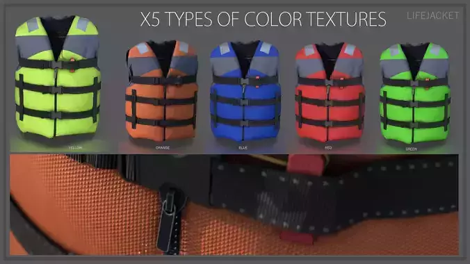LIFEJACKET life jacket 3D model