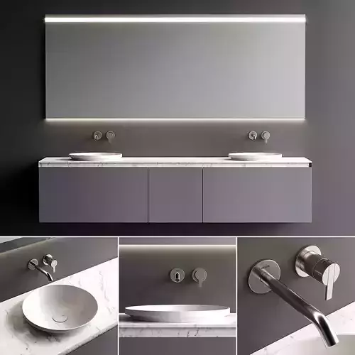 Inbani Strato 02 A Vanity Unit Set 1