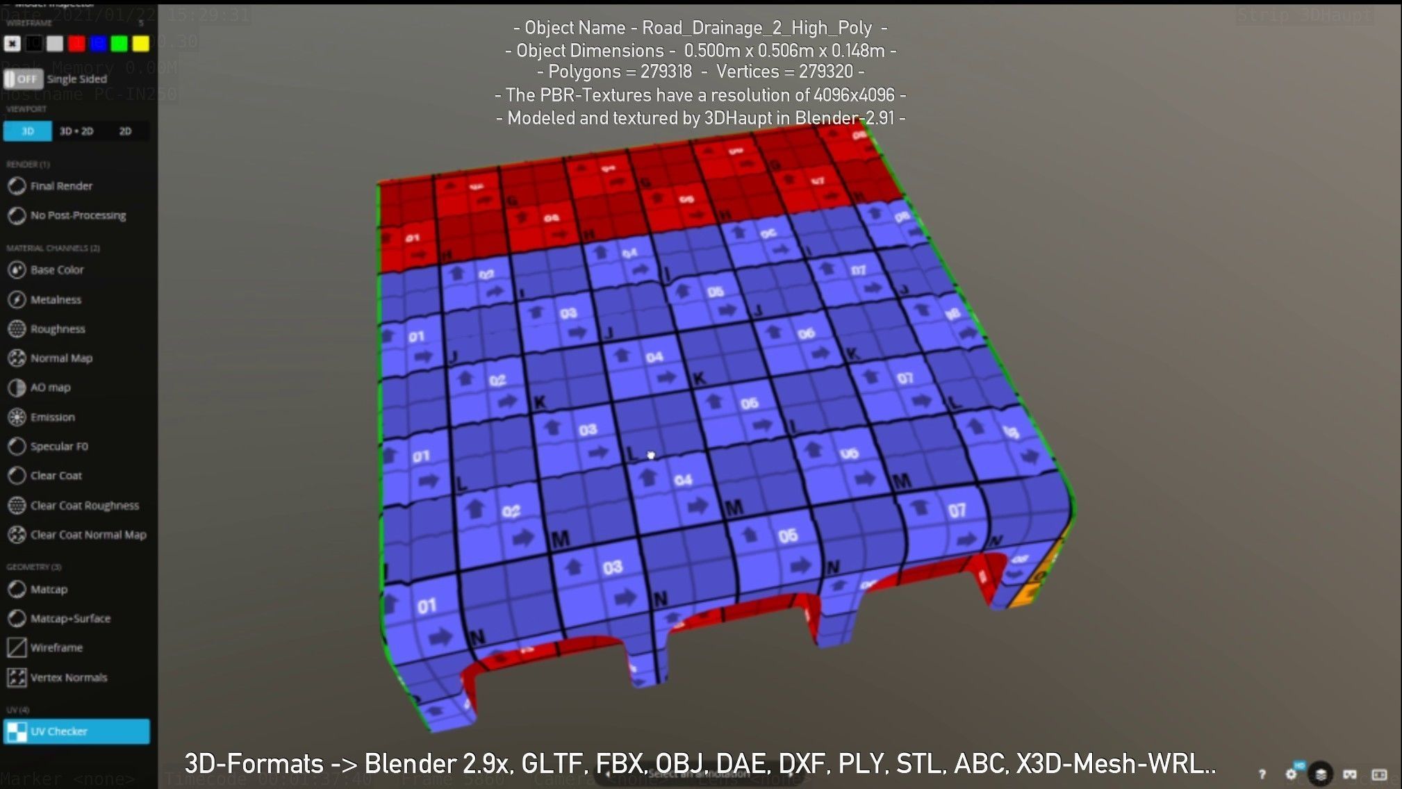 Road Drainage 2 High-Poly and Low-Poly 3D Model Collection_77
