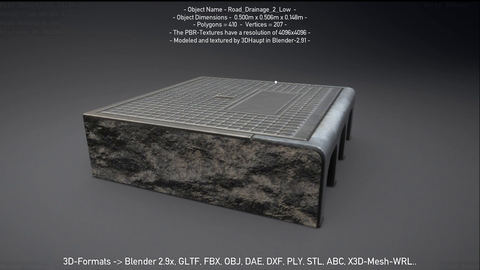 Road Drainage 2 High-Poly and Low-Poly 3D Model Collection_47