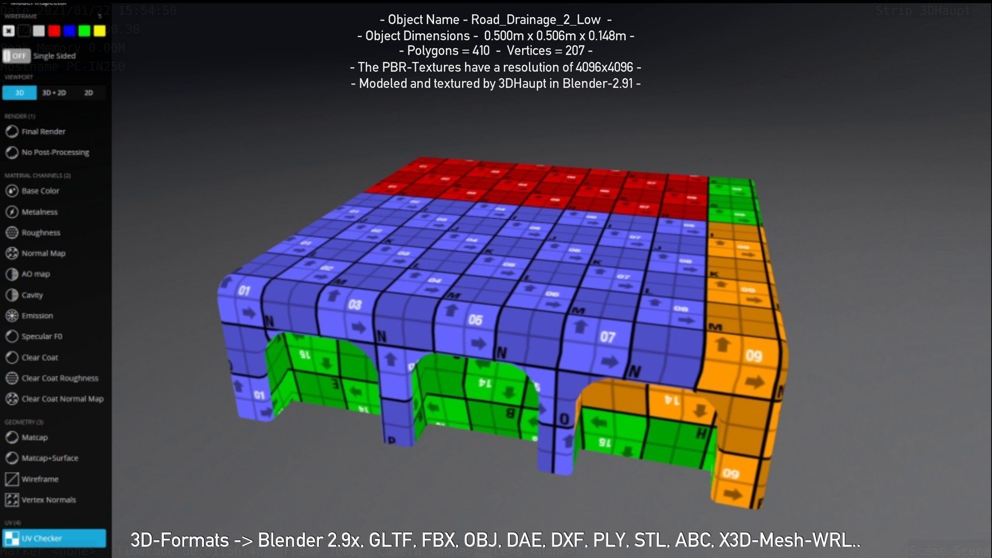 Road Drainage 2 High-Poly and Low-Poly 3D Model Collection_44