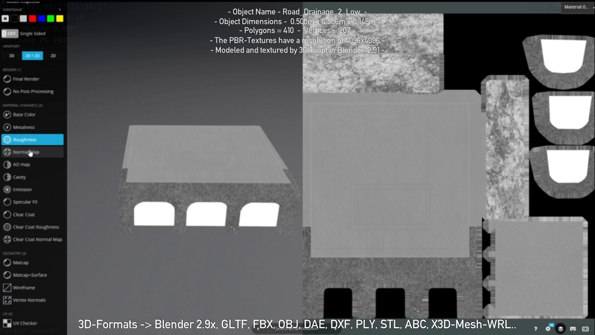 Road Drainage 2 High-Poly and Low-Poly 3D Model Collection_40