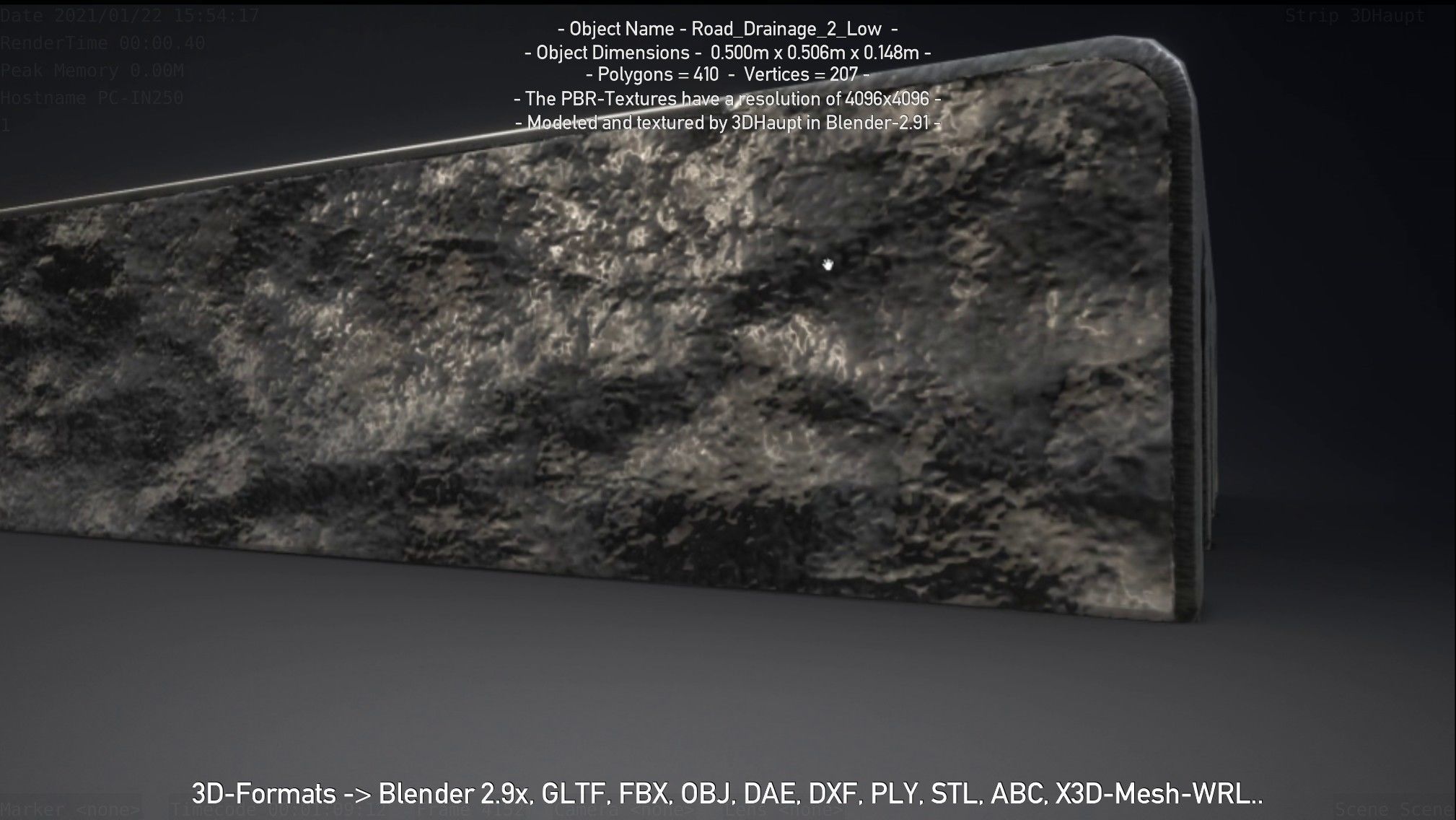 Road Drainage 2 High-Poly and Low-Poly 3D Model Collection_29