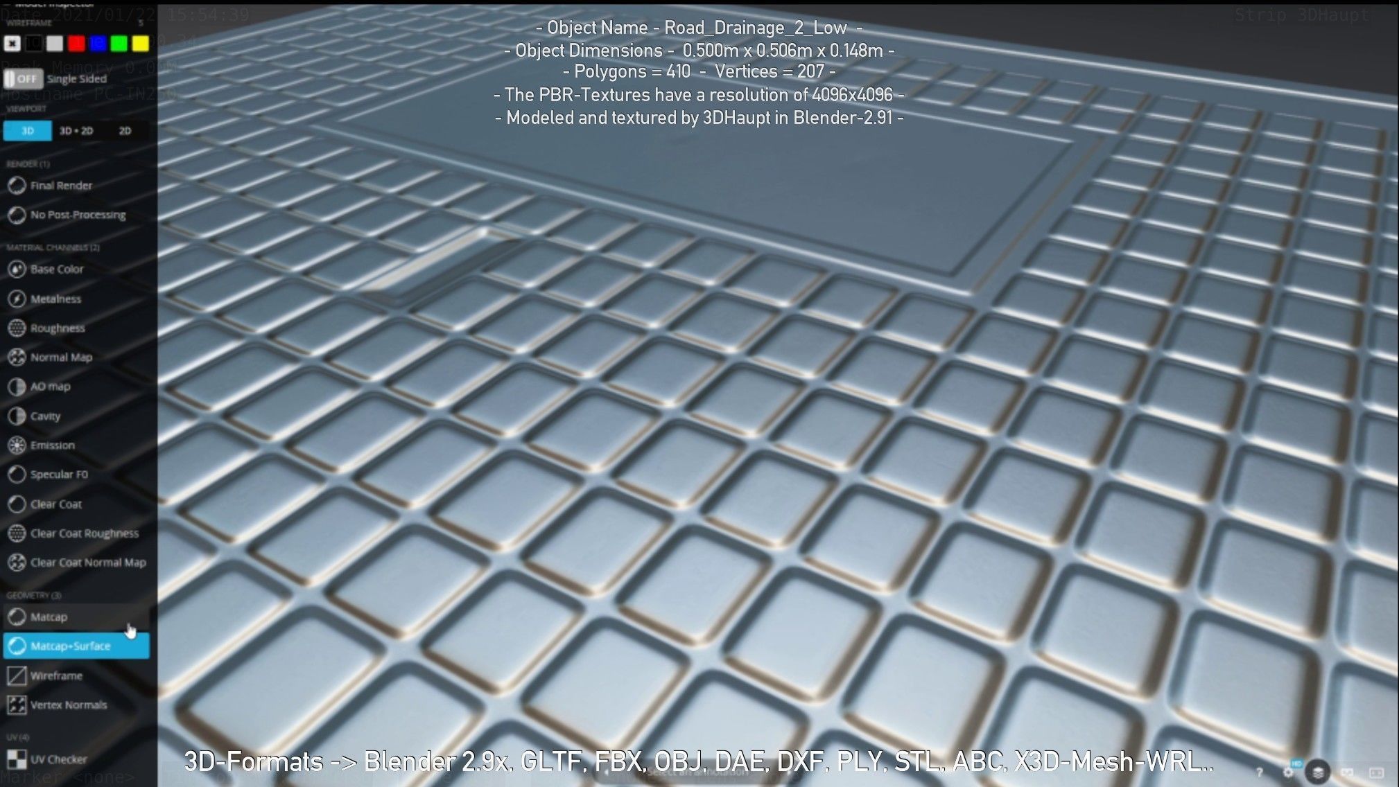 Road Drainage 2 High-Poly and Low-Poly 3D Model Collection_36