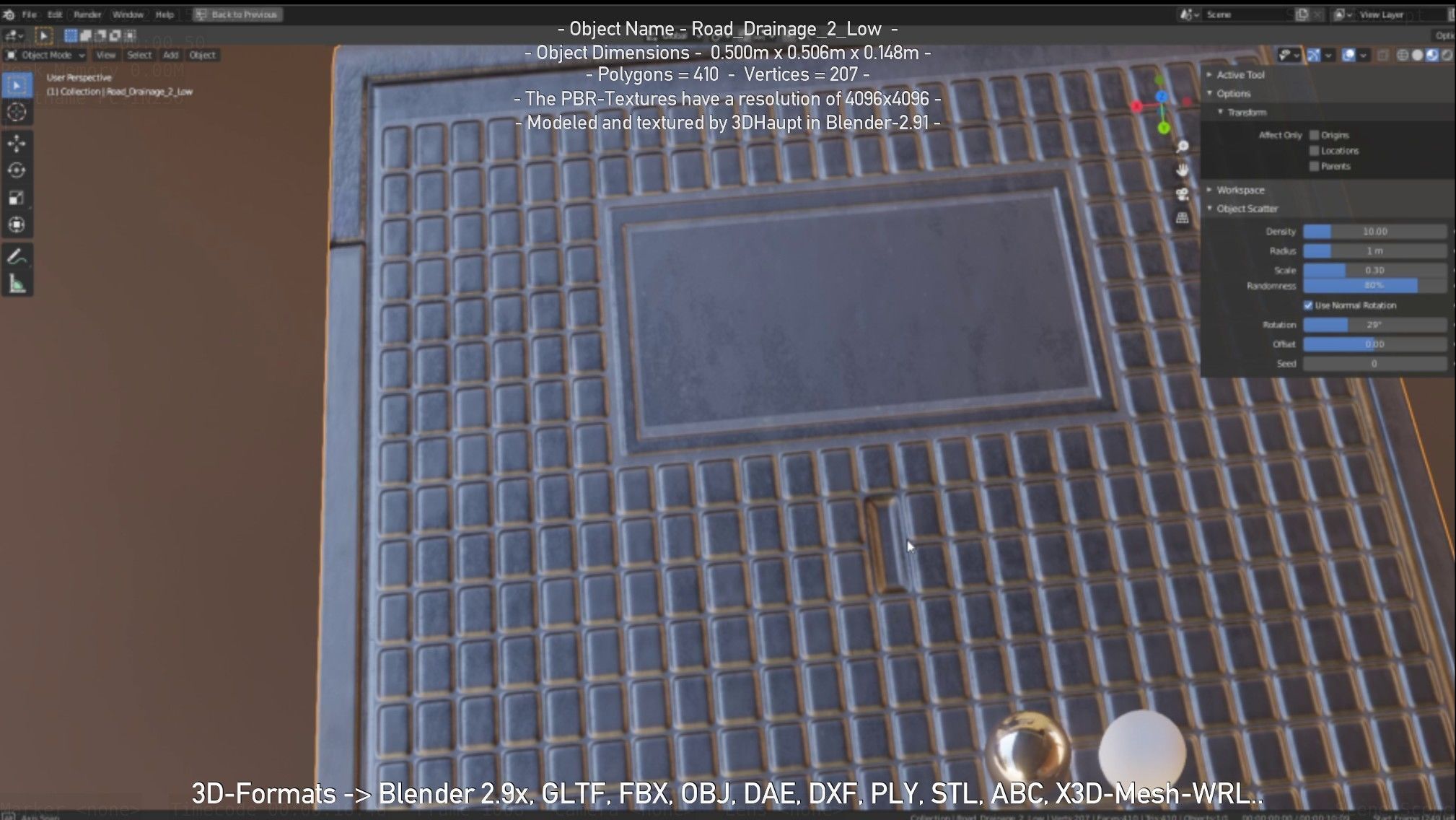 Road Drainage 2 High-Poly and Low-Poly 3D Model Collection_43