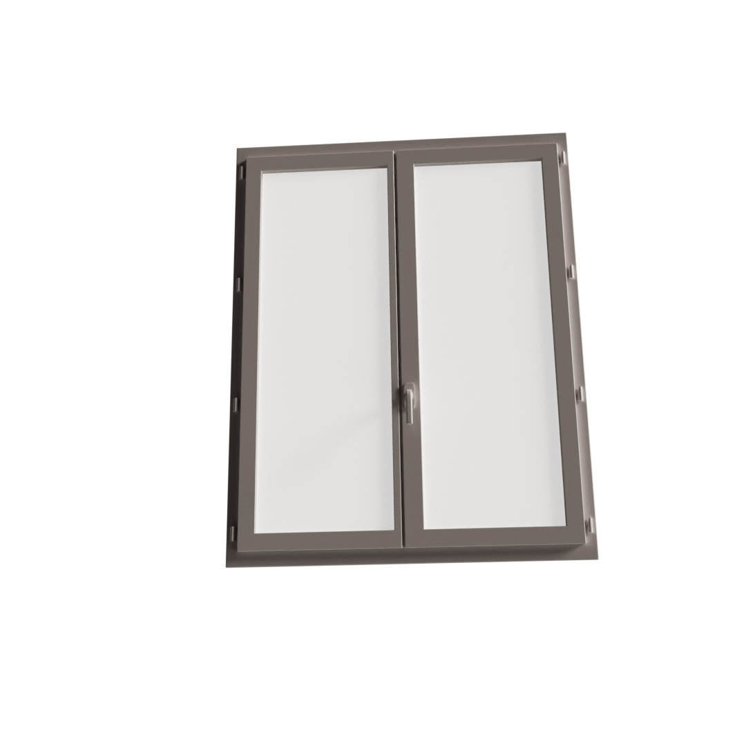 Double windows high detailed 3D model_1