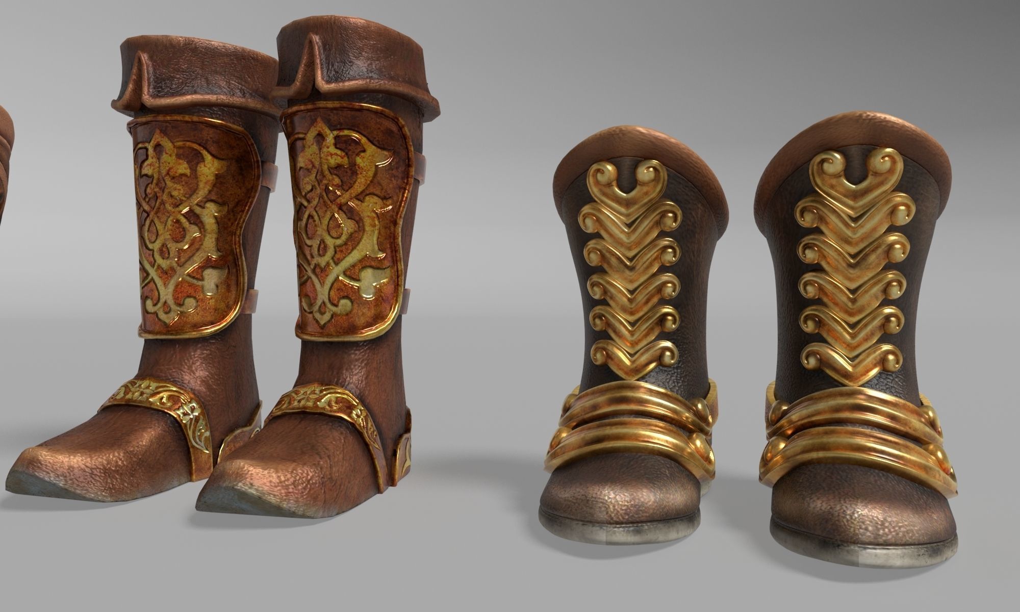 Old boots 3D model_12