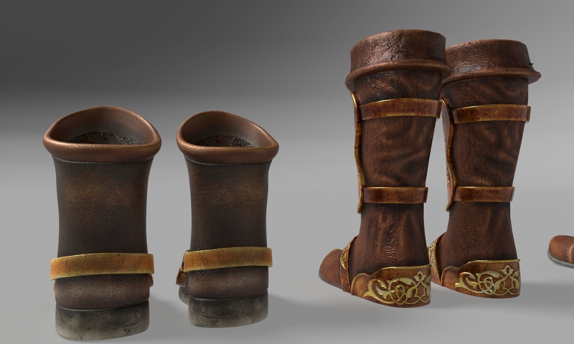 Old boots 3D model_11