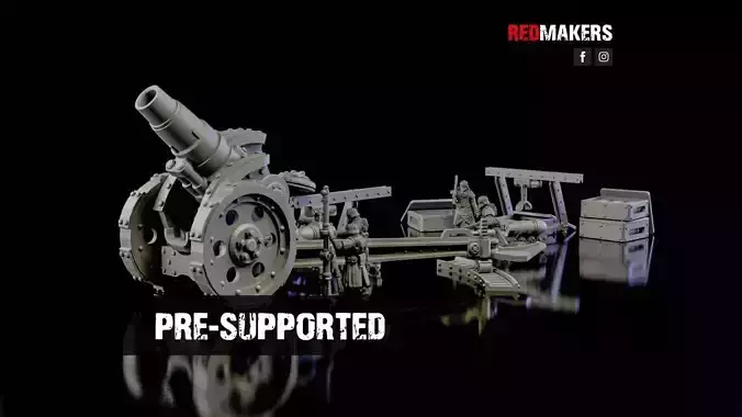 Medusa Cannon - Heavy artillery of the Imperial Force 3D print model