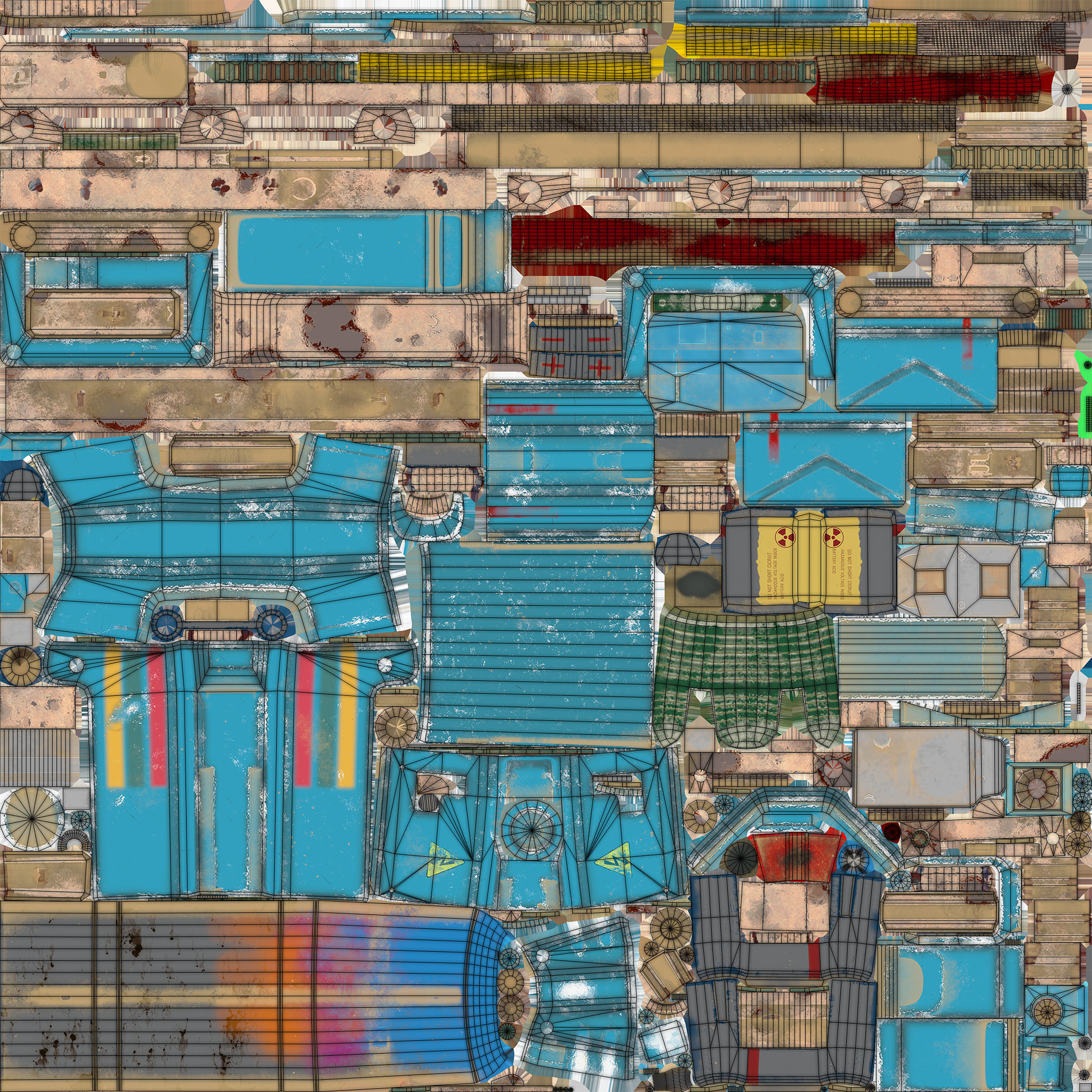 Laser Rifle Low-poly 3D model_7