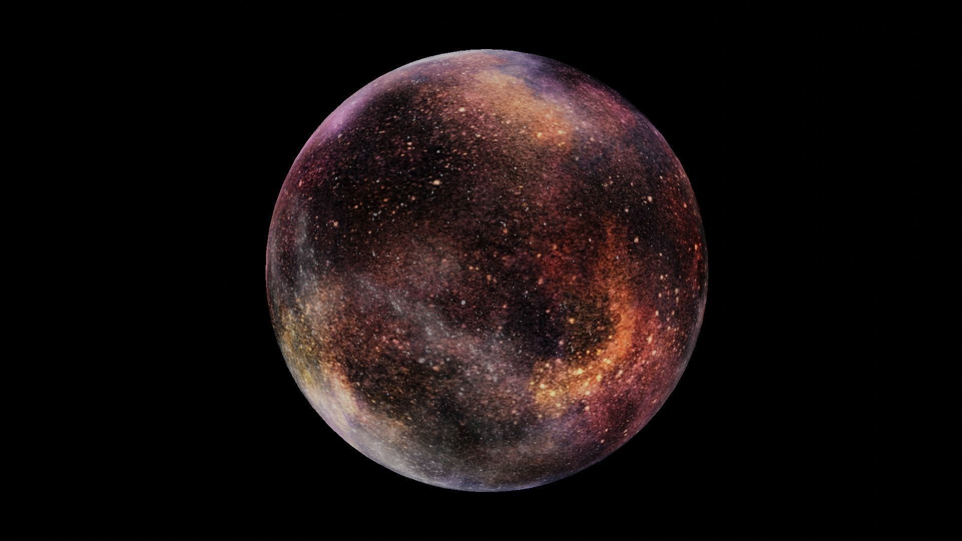 HDRI Panoramic Sky - 360 starfield - 06 magic colors Low-poly 3D model_1