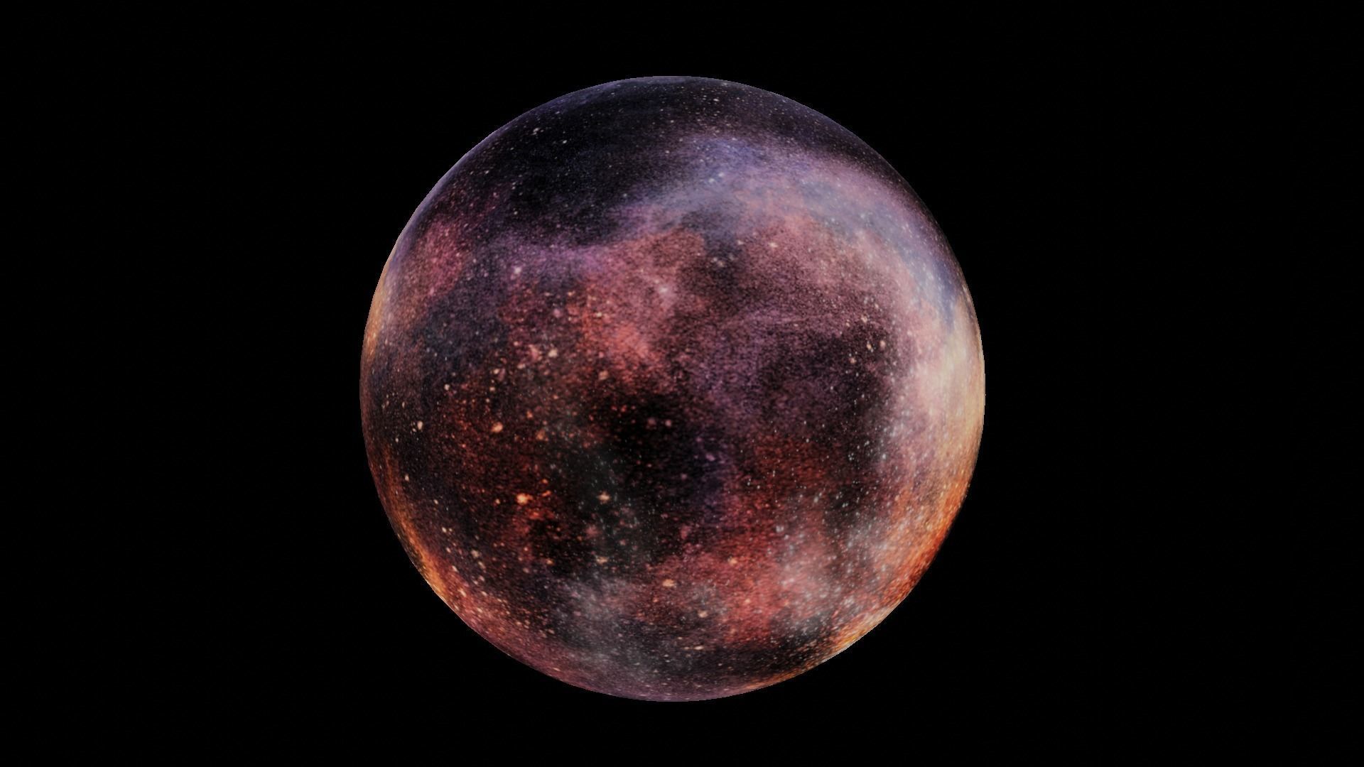 HDRI Panoramic Sky - 360 starfield - 06 magic colors Low-poly 3D model_2