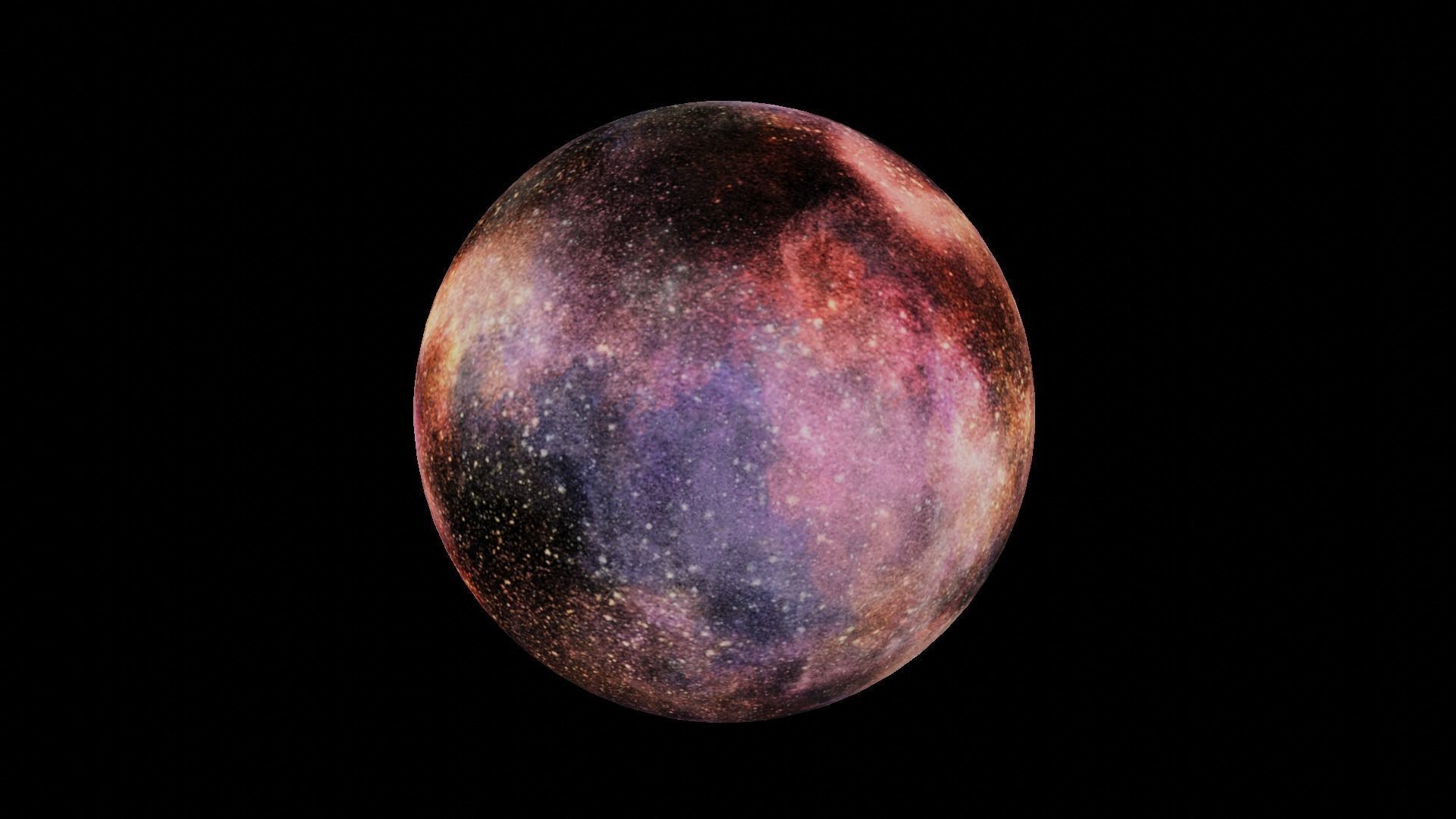 HDRI Panoramic Sky - 360 starfield - 06 magic colors Low-poly 3D model_8