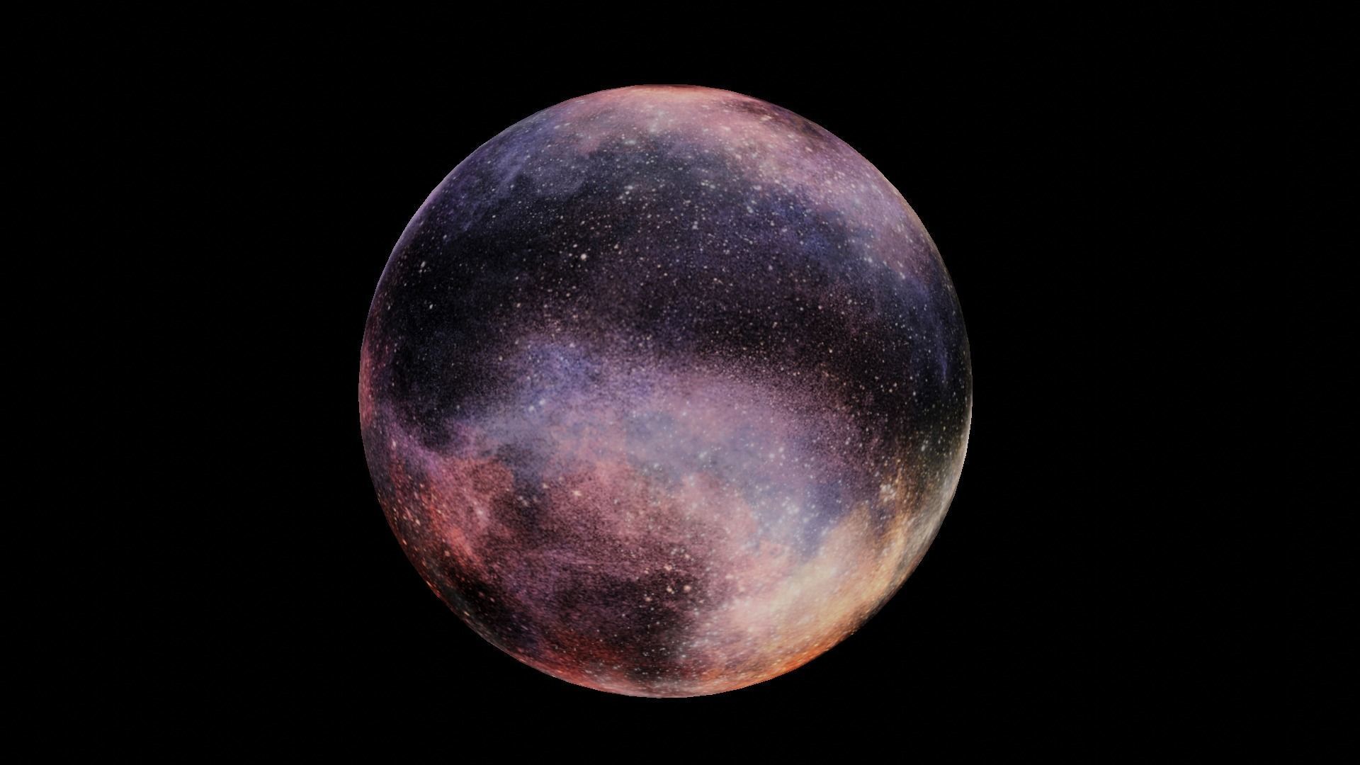 HDRI Panoramic Sky - 360 starfield - 06 magic colors Low-poly 3D model_7