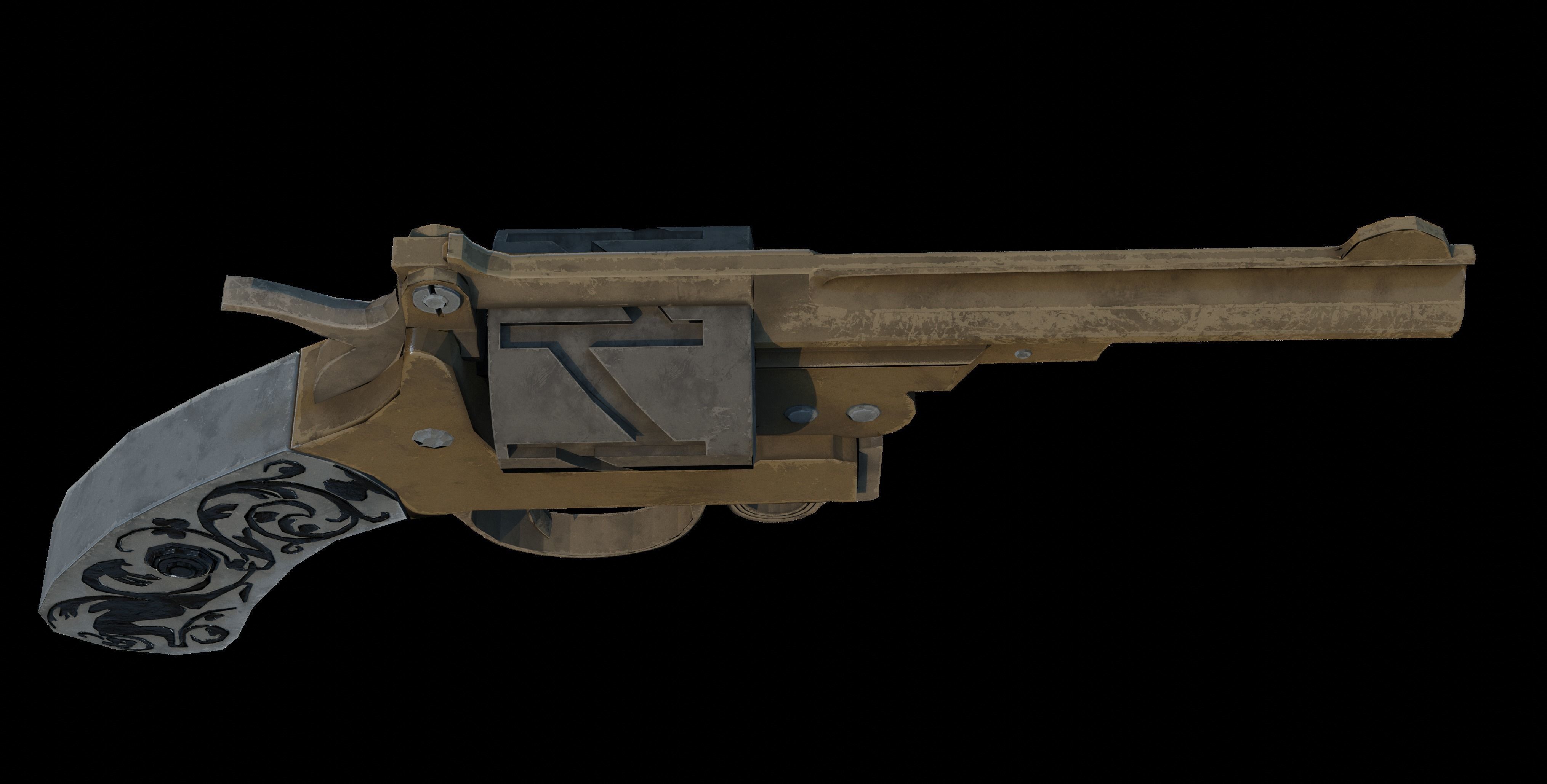 Mouser C78 Low-poly 3D model_4