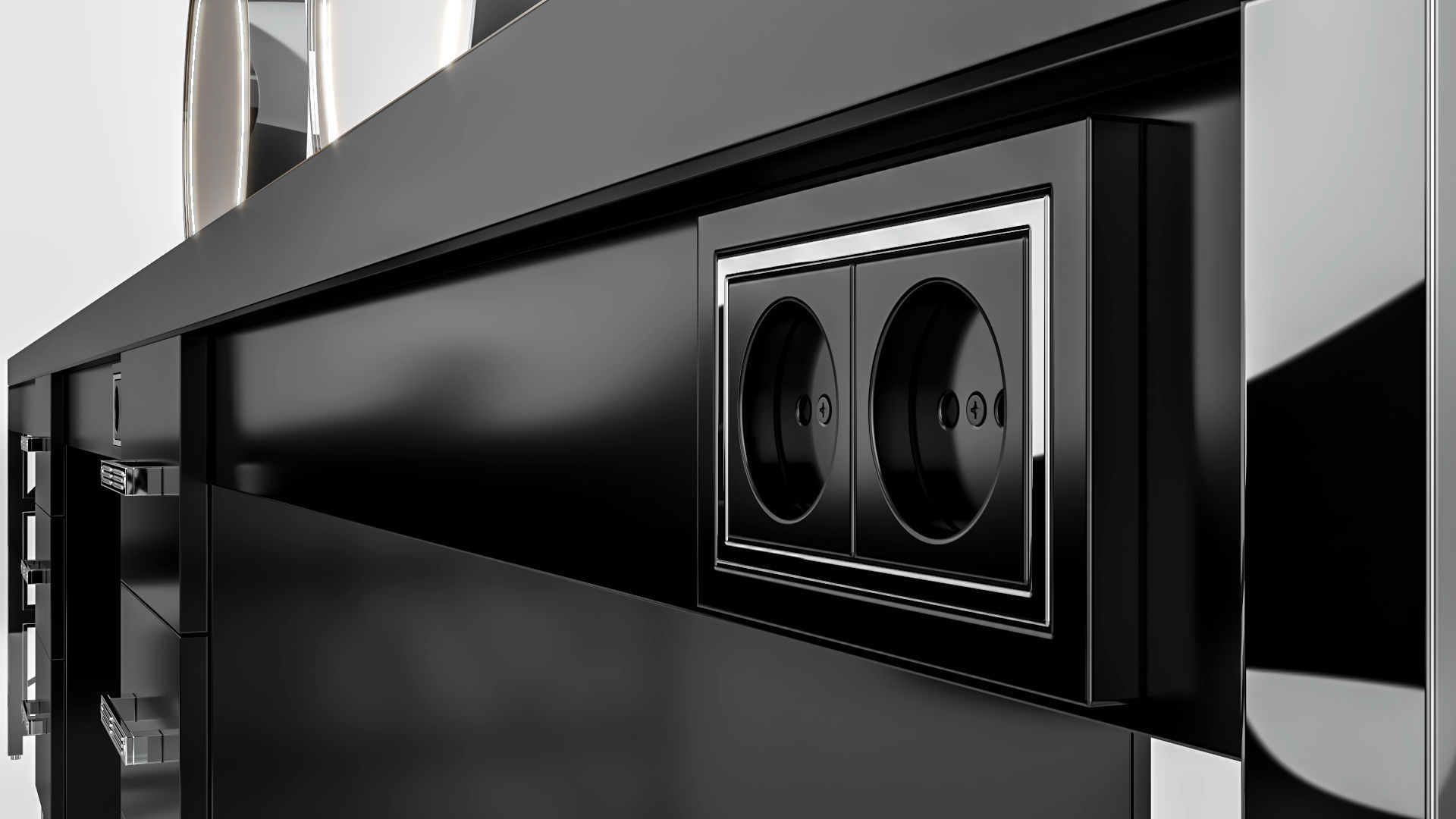 hair table chrome 3D model_91