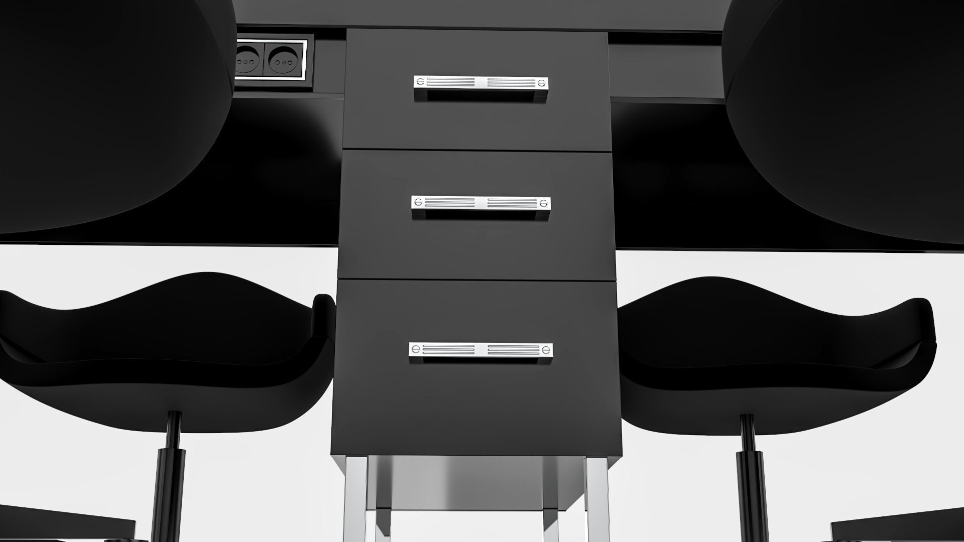 hair table chrome 3D model_76