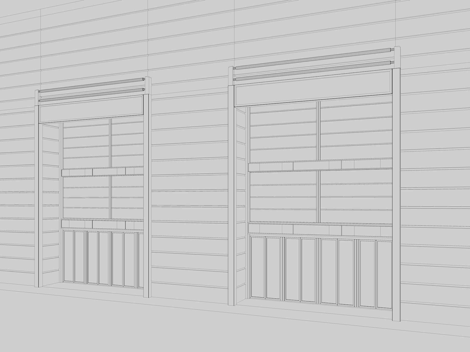 Exhibition Hall Warehouse 24 3D model_13