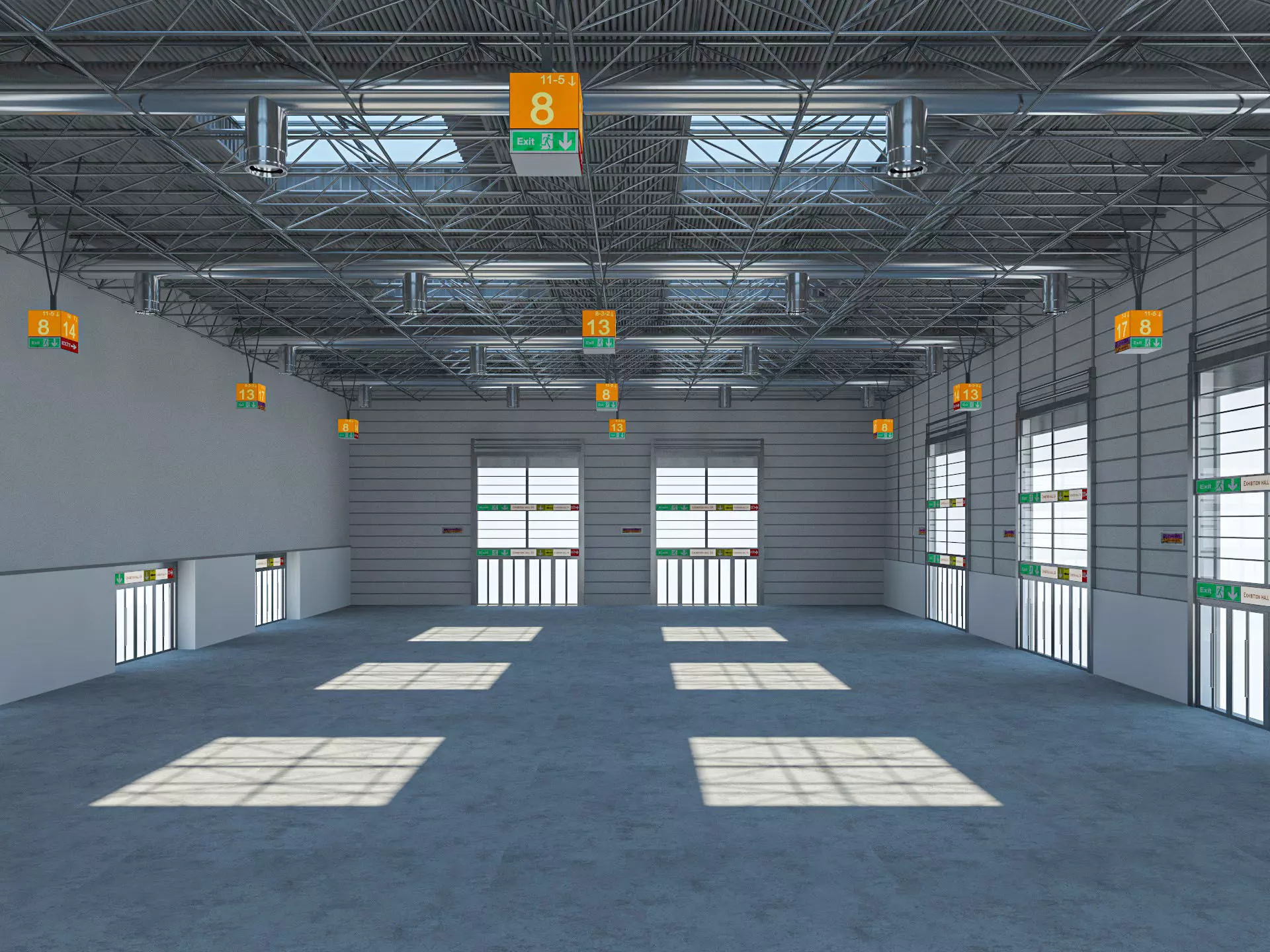 Exhibition Hall Warehouse 24 3D model_0