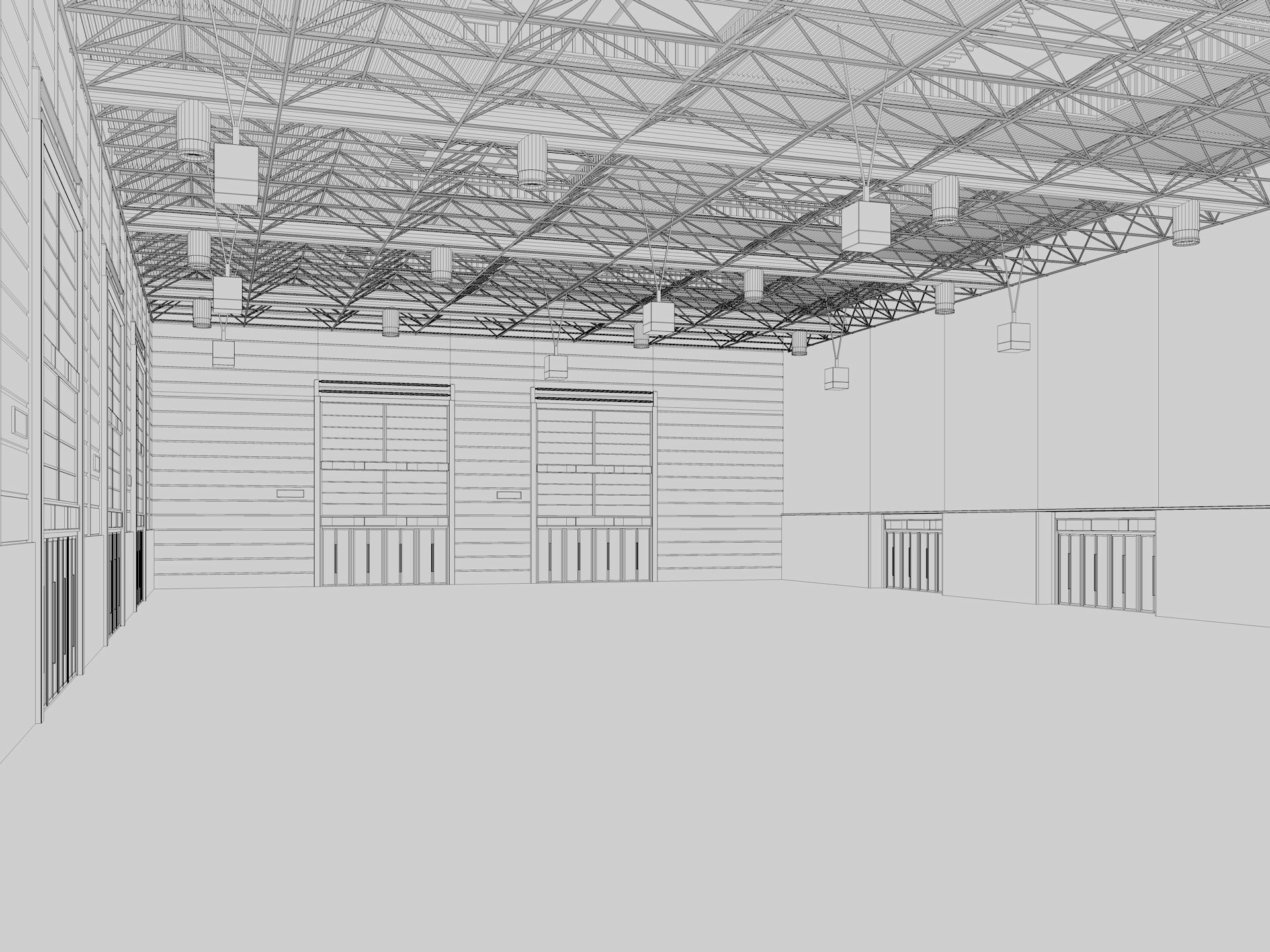 Exhibition Hall Warehouse 24 3D model_18