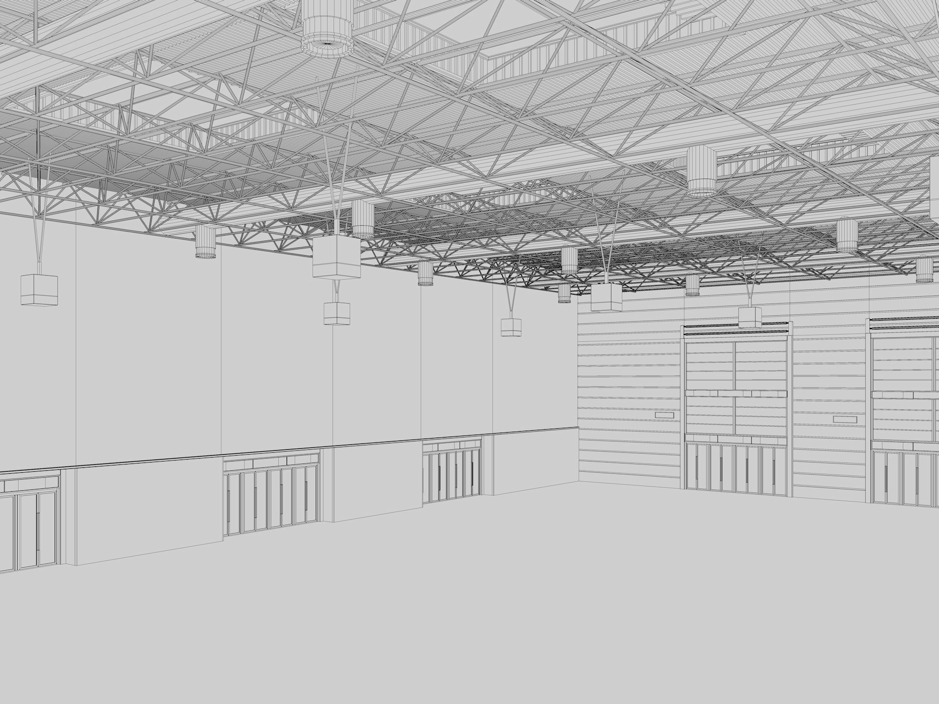 Exhibition Hall Warehouse 24 3D model_14