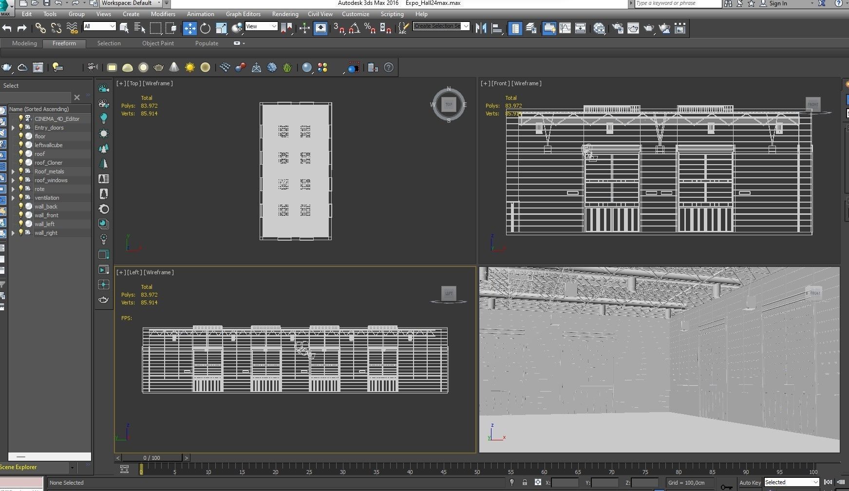 Exhibition Hall Warehouse 24 3D model_23