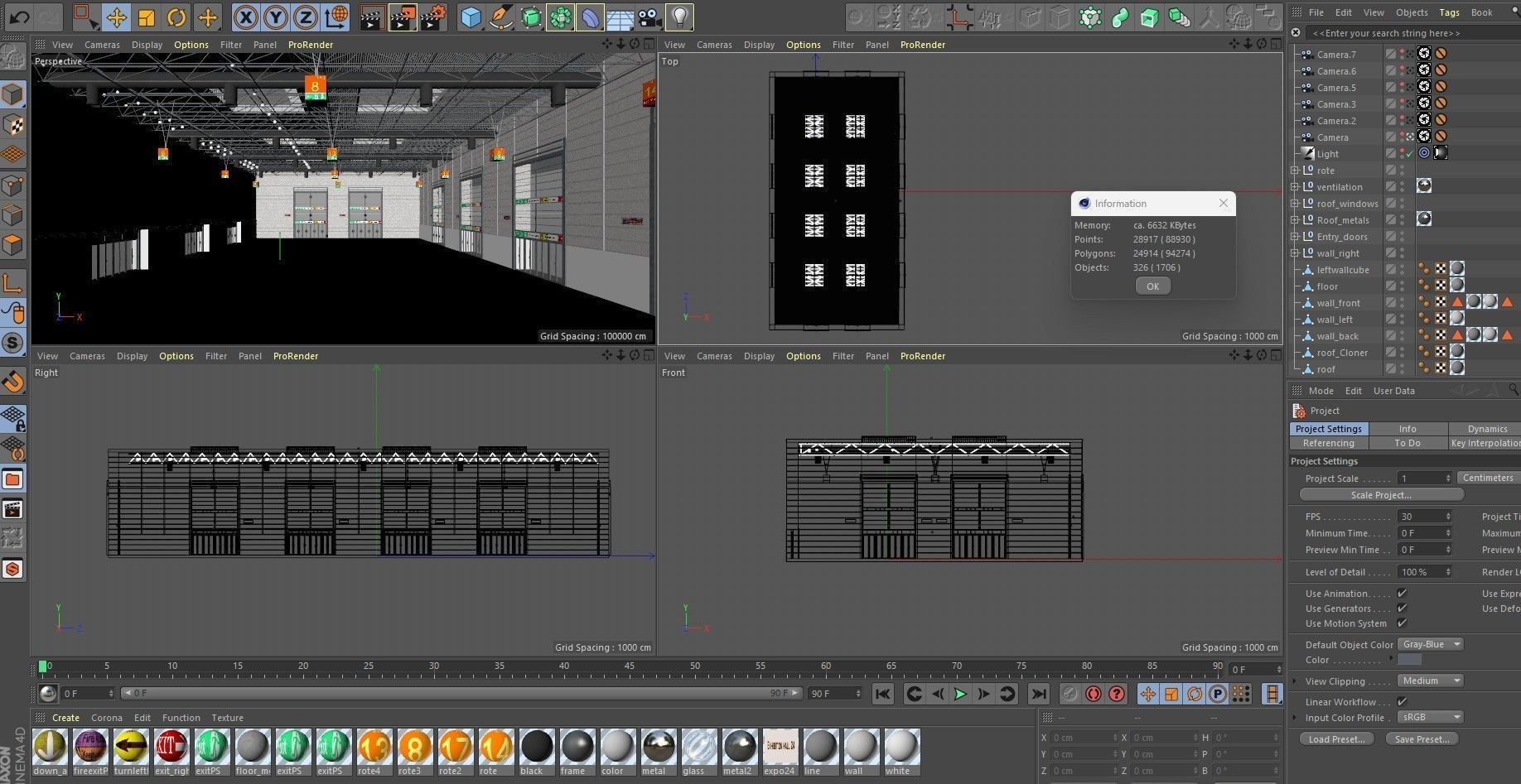 Exhibition Hall Warehouse 24 3D model_22