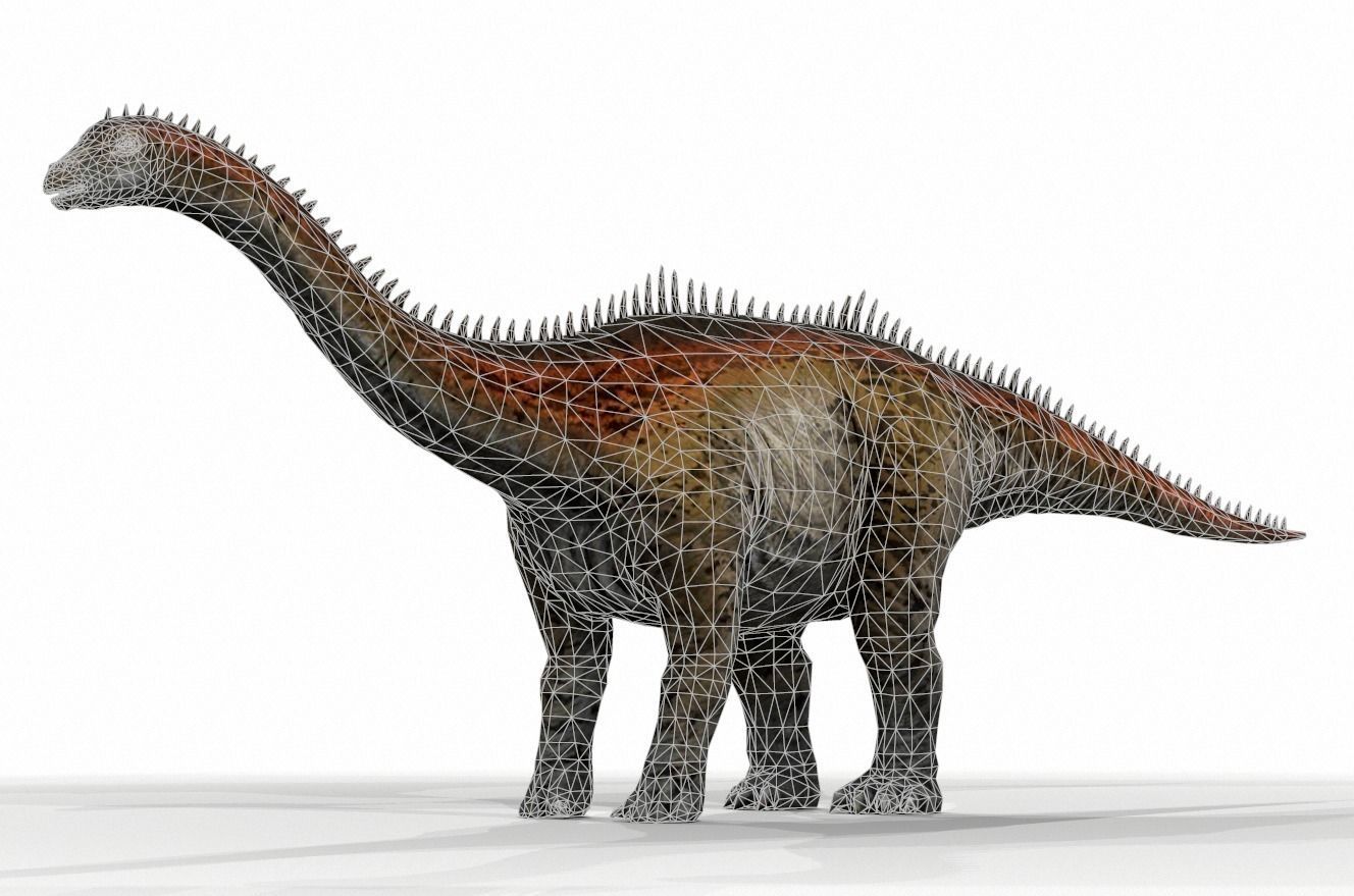 Dinosaur 44 Low-poly 3D model_1