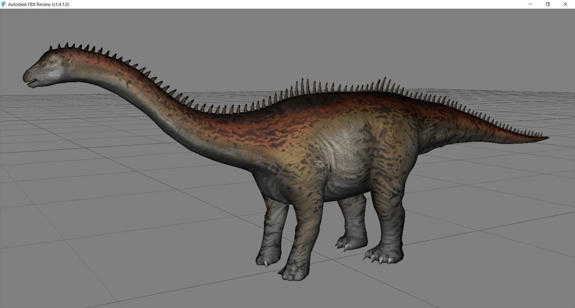 Dinosaur 44 Low-poly 3D model_2