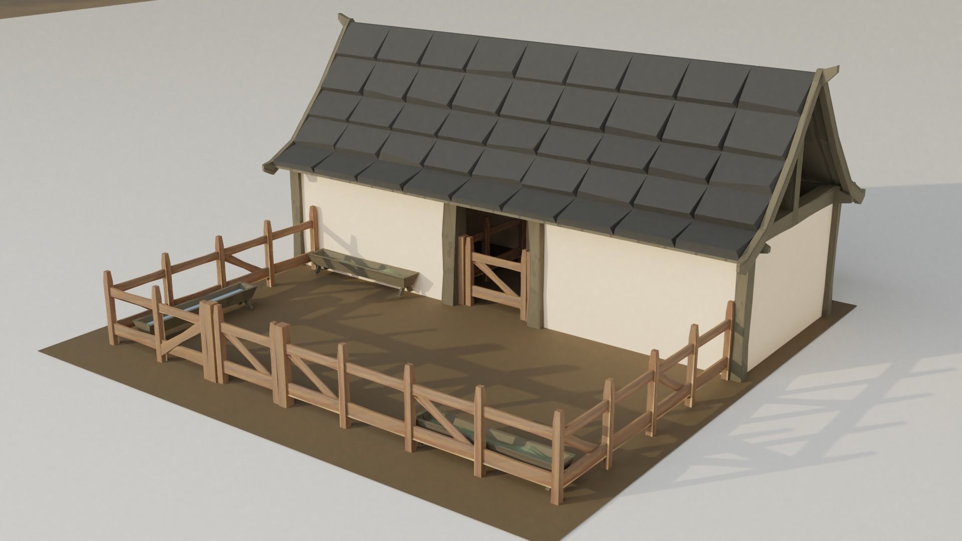 Elf Village pack Low-poly 3D model_7