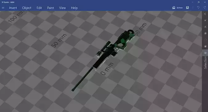 PUBG COD FREE FIRE AWM 3D print model