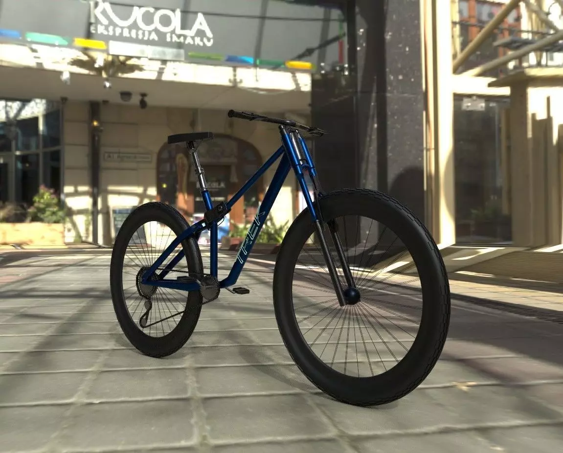 Mountain Bike Low-poly 3D model