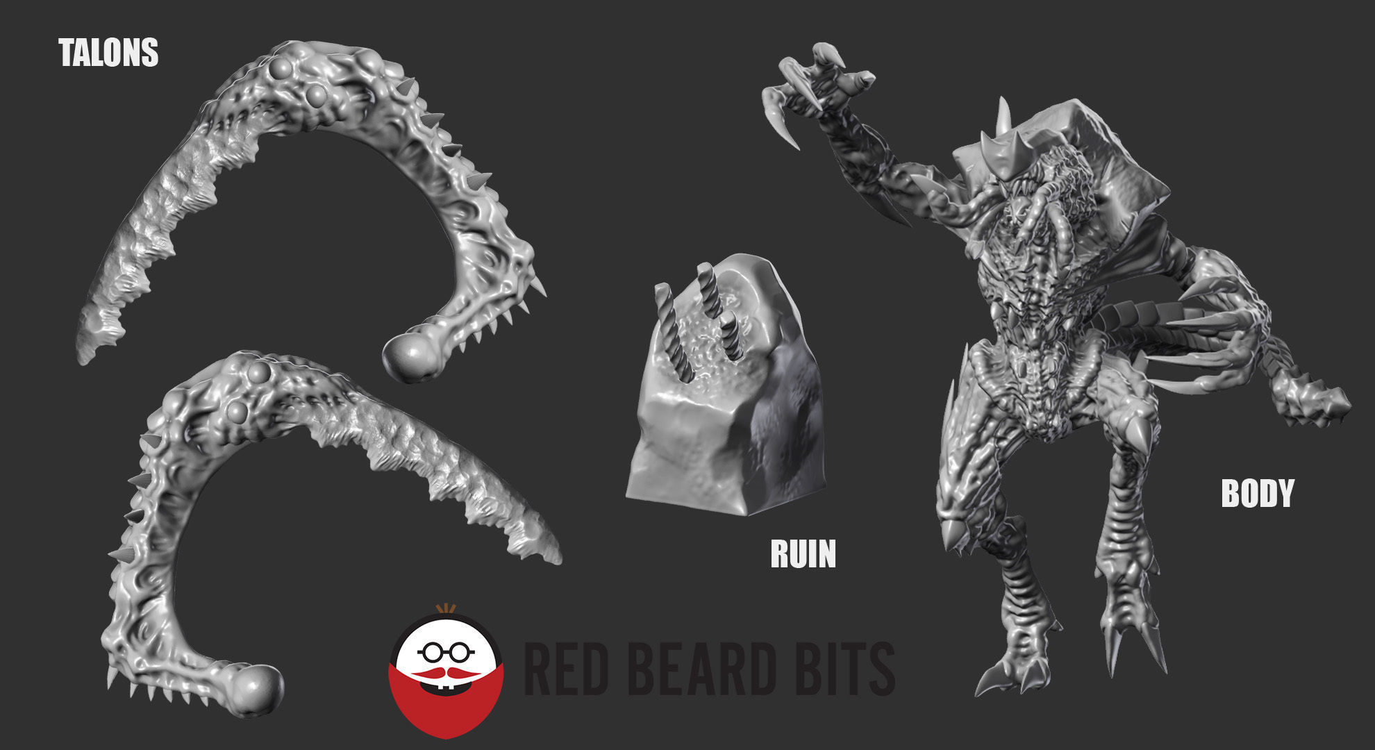 Xenoteras Lurker 3D print model_4