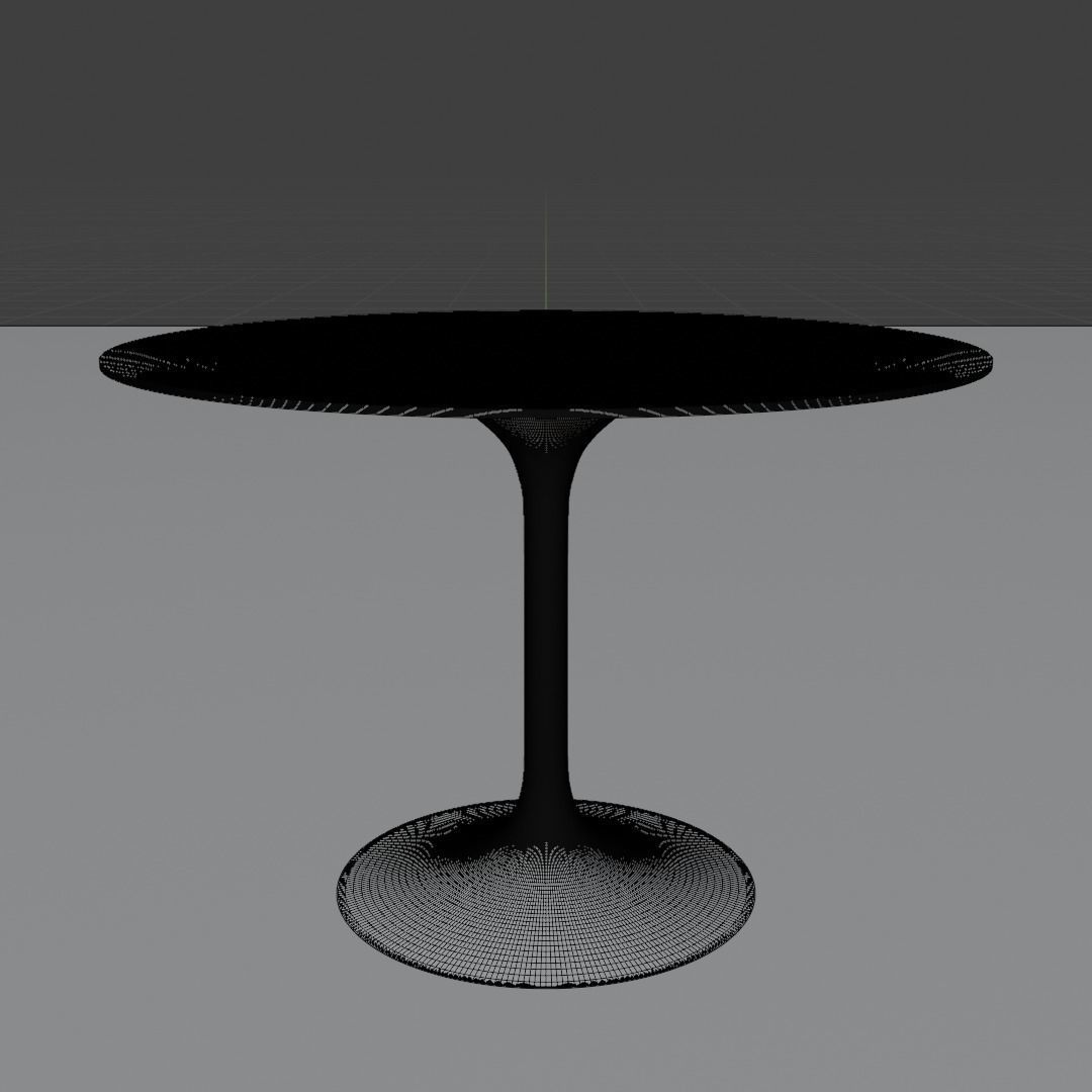 Realistic Designer Tulip Table Free 3D model_5