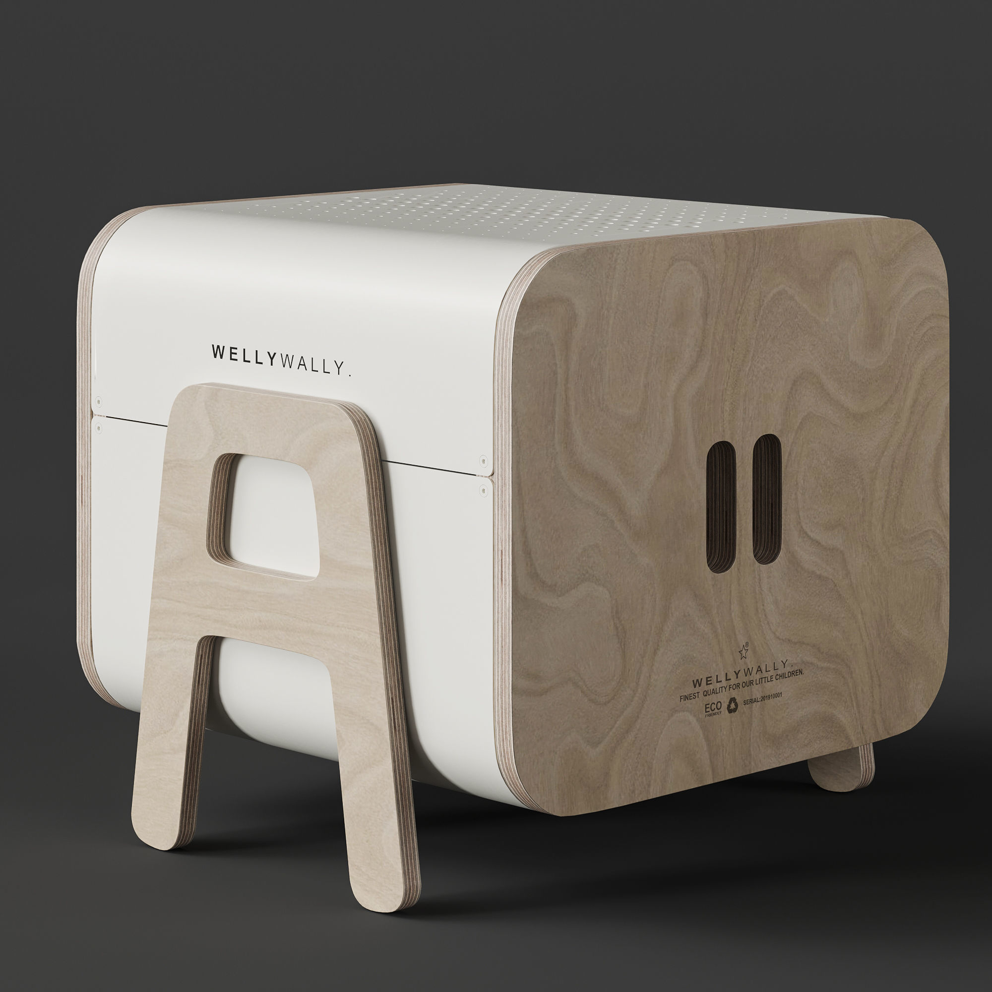 WeelyWally Oslo house and Toscana pet feeder 3D model_8