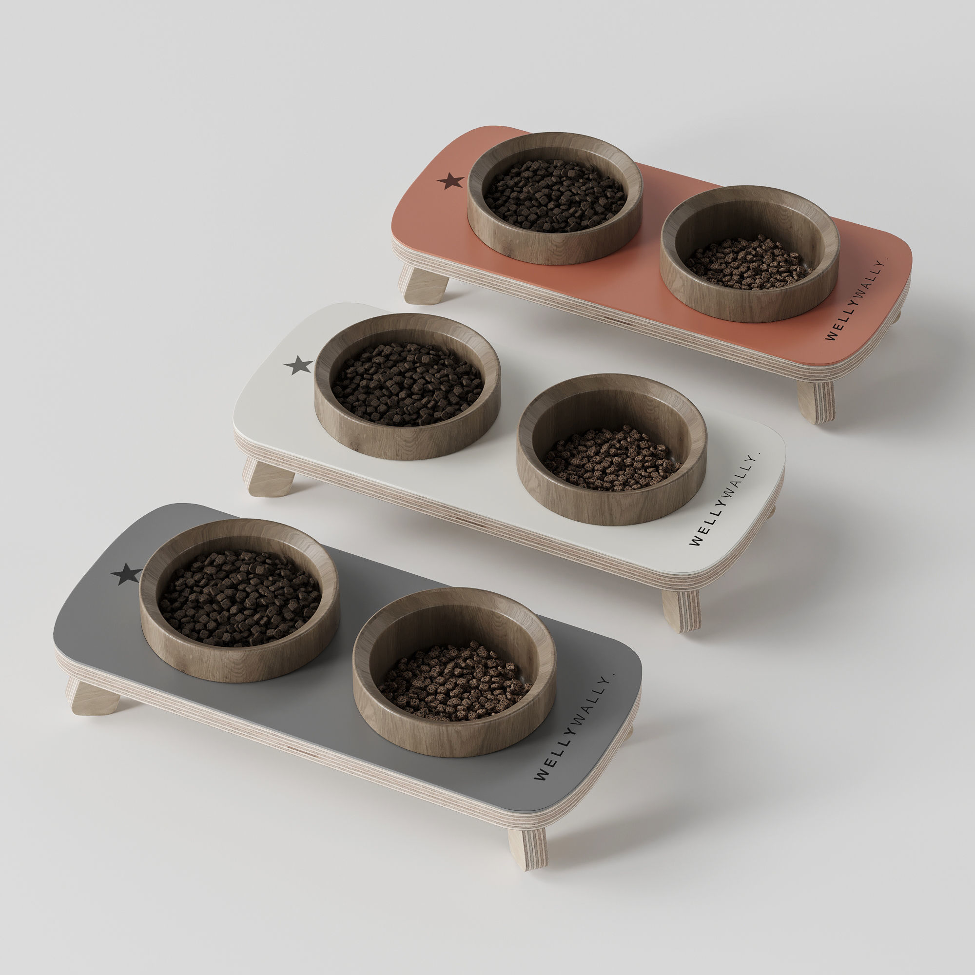 WeelyWally Oslo house and Toscana pet feeder 3D model_9