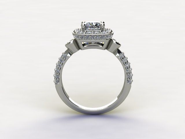 10053 diamond halo engagement ring 3D print model_1