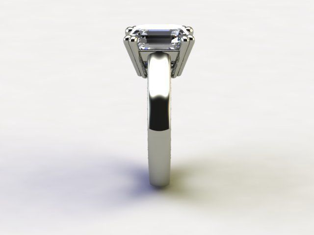 10054 person engagement ring gold 3D print model_2