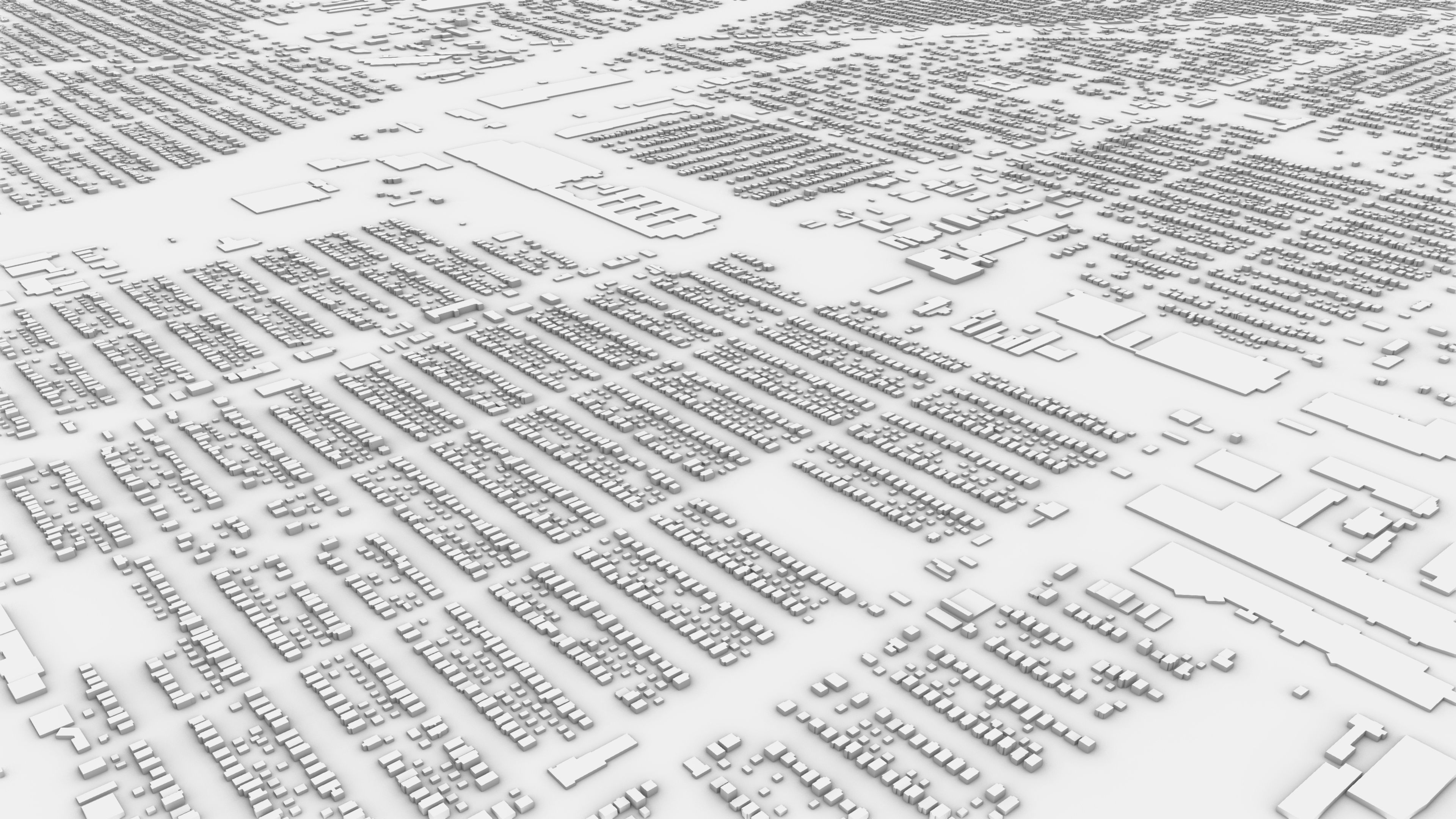Detroit 3D Model map of toronto Low-poly 3D model_7