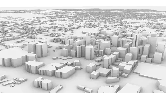 Detroit 3D Model map of toronto